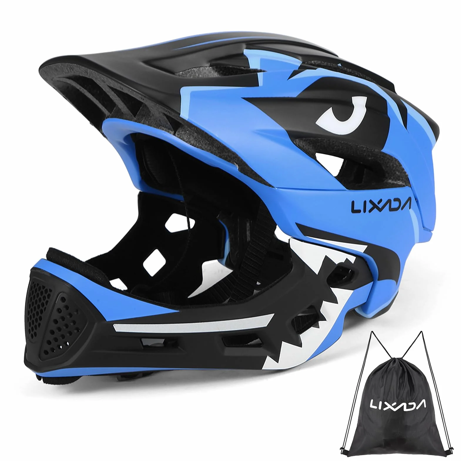 Lixada Casque de vélo pour enfant, casque intégré avec mentonnière amovible, casque de protection pour le cyclisme, le skateboard, le patin à roulettes