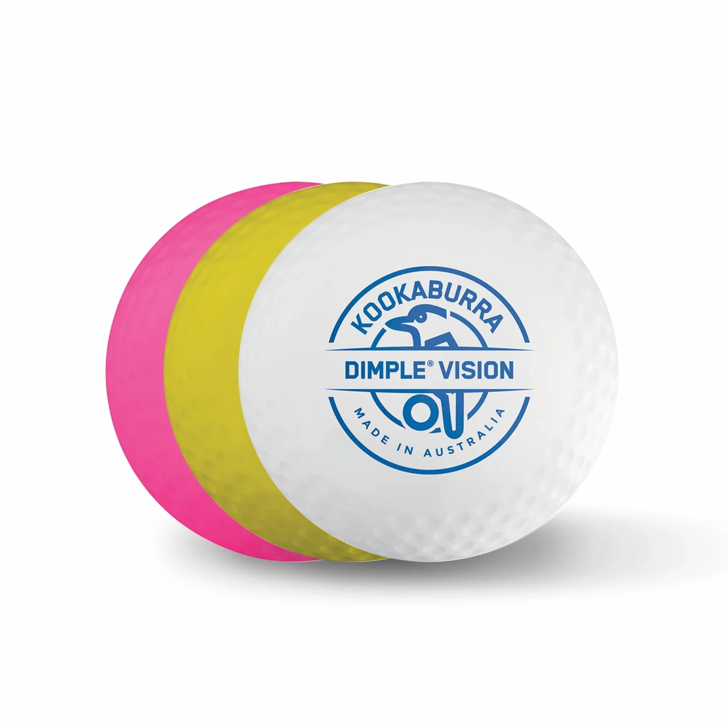 Kookaburra Dimple Vision Balle de Hockey Blanc