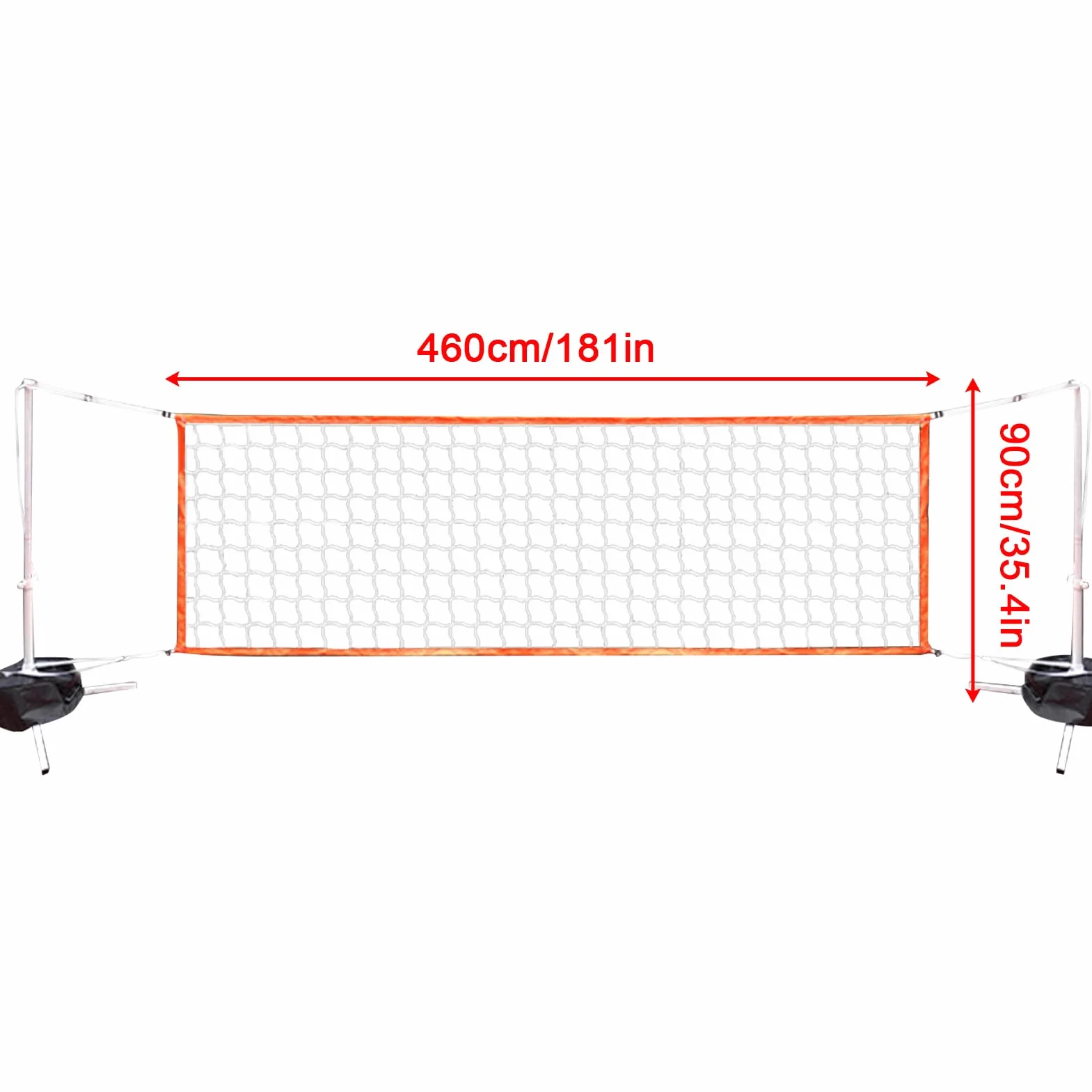 Réseau de Volley-Ball Piscine Grand Filet de Remplacement Équipement Sportif Aquatique Multifonction