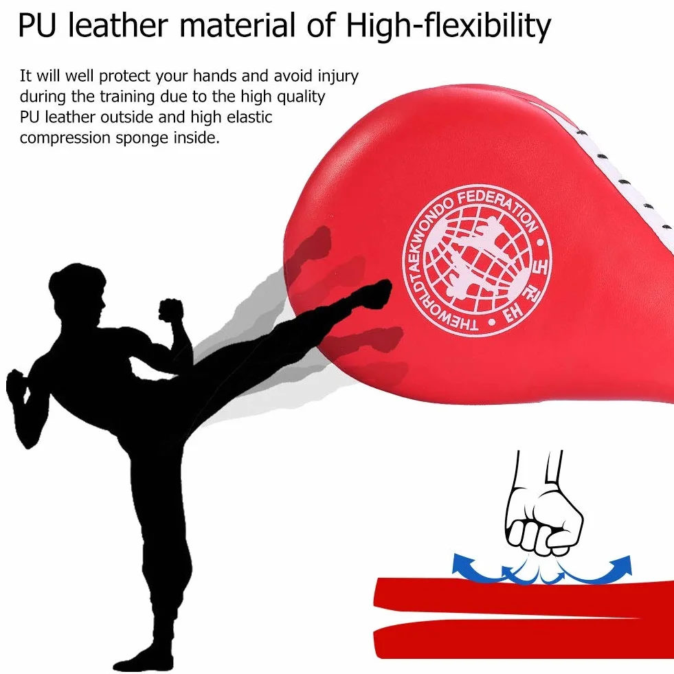 Pattes d’Ours Kick Pad Entraînement Durable Boxe Arts Martiaux Taekwondo Kickboxing Karaté