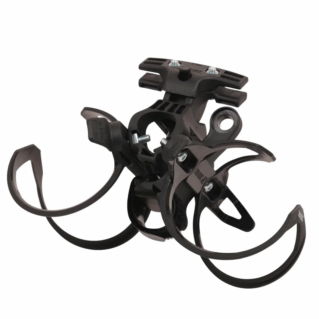 Zéfal Tri Bottle Cage Set Double Porte-Bidon de Selle Vélo Triathlon Noir Taille Unique
