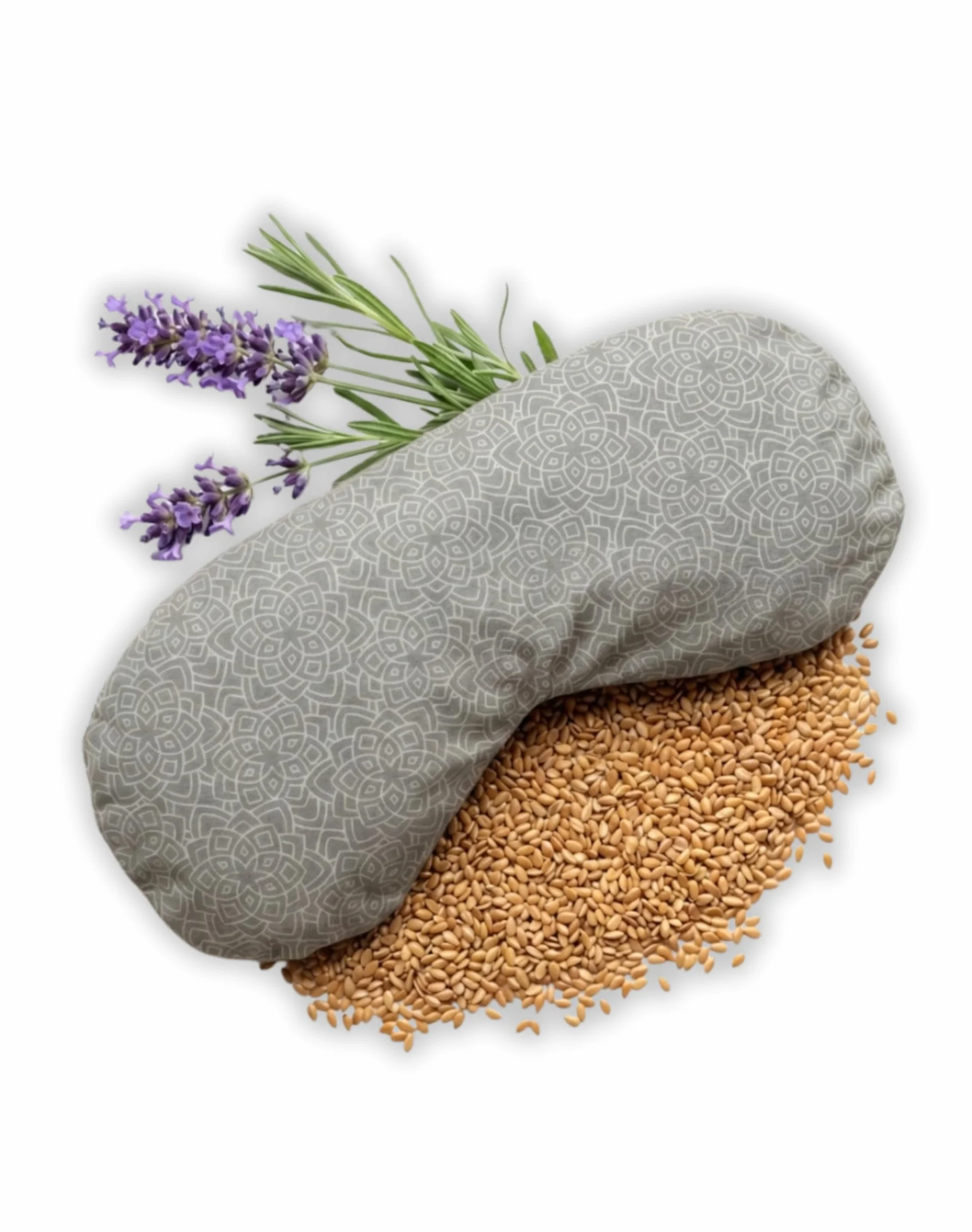 Coussin pour Les Yeux avec garnissage en graines de Lin et Lavande - Masque Yeux détente Yoga méditation