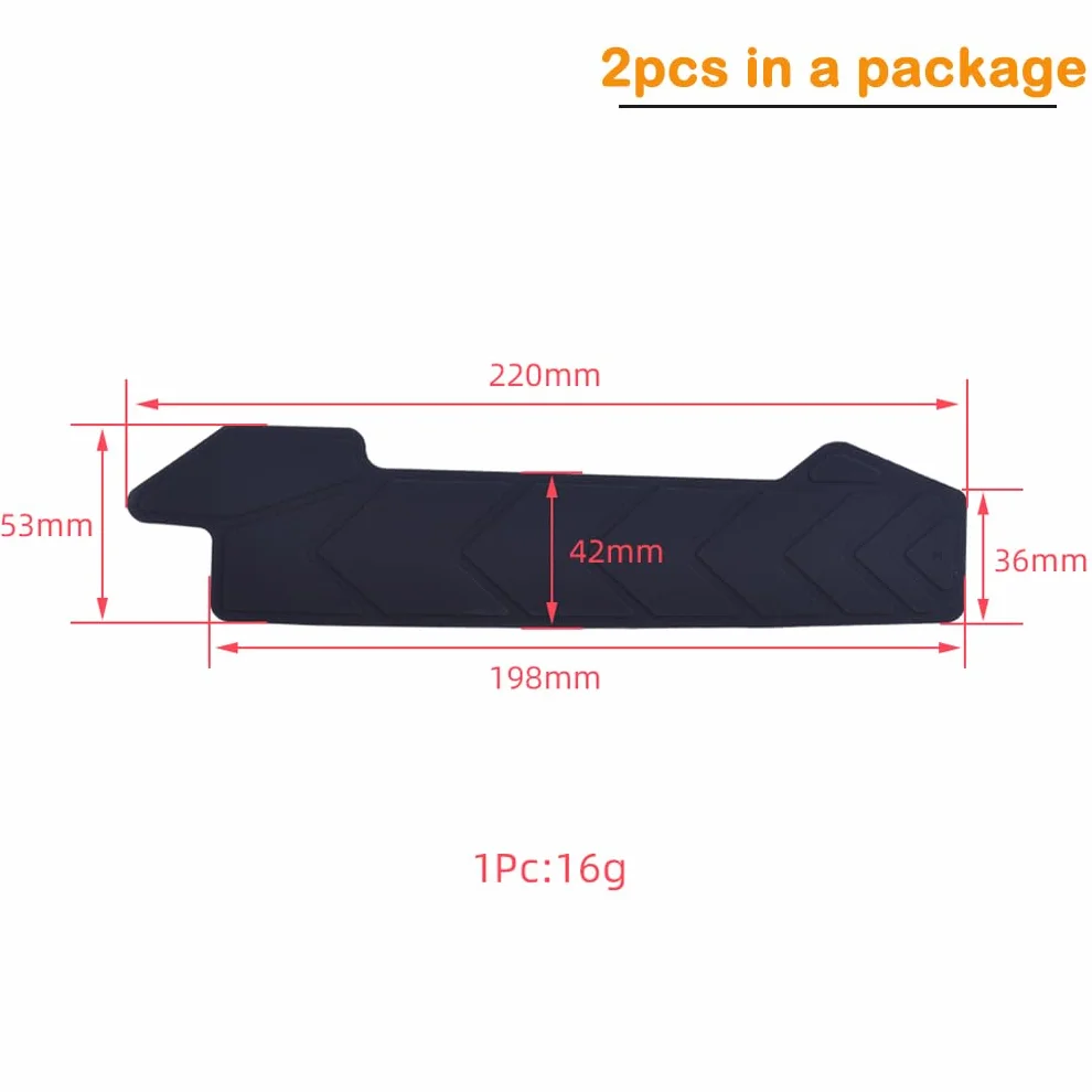 CYSKY 2 Pièces Protection de Chaîne de Vélo, Support de Colle 3M