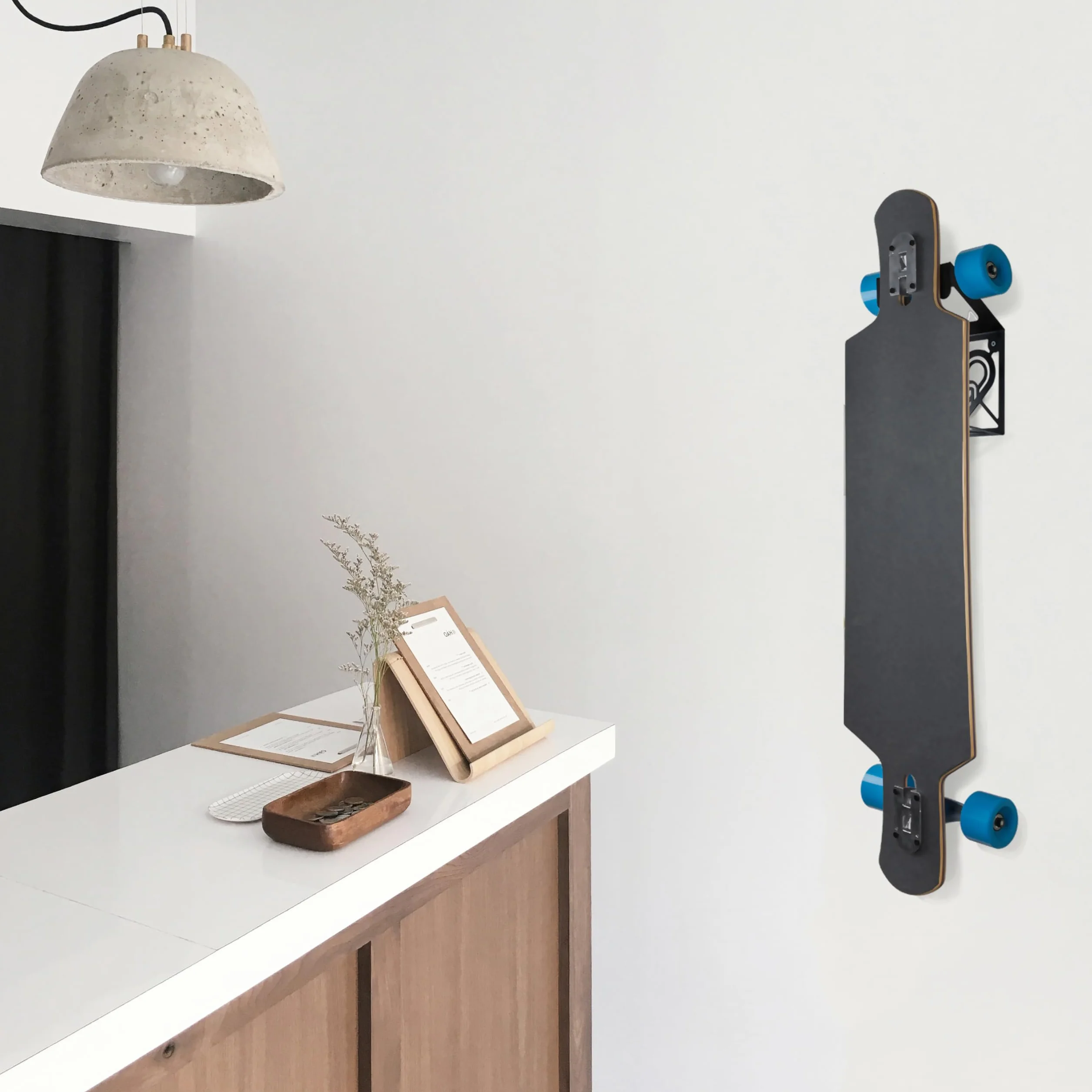 Support Mural Rangement pour Longboard 100% Acier