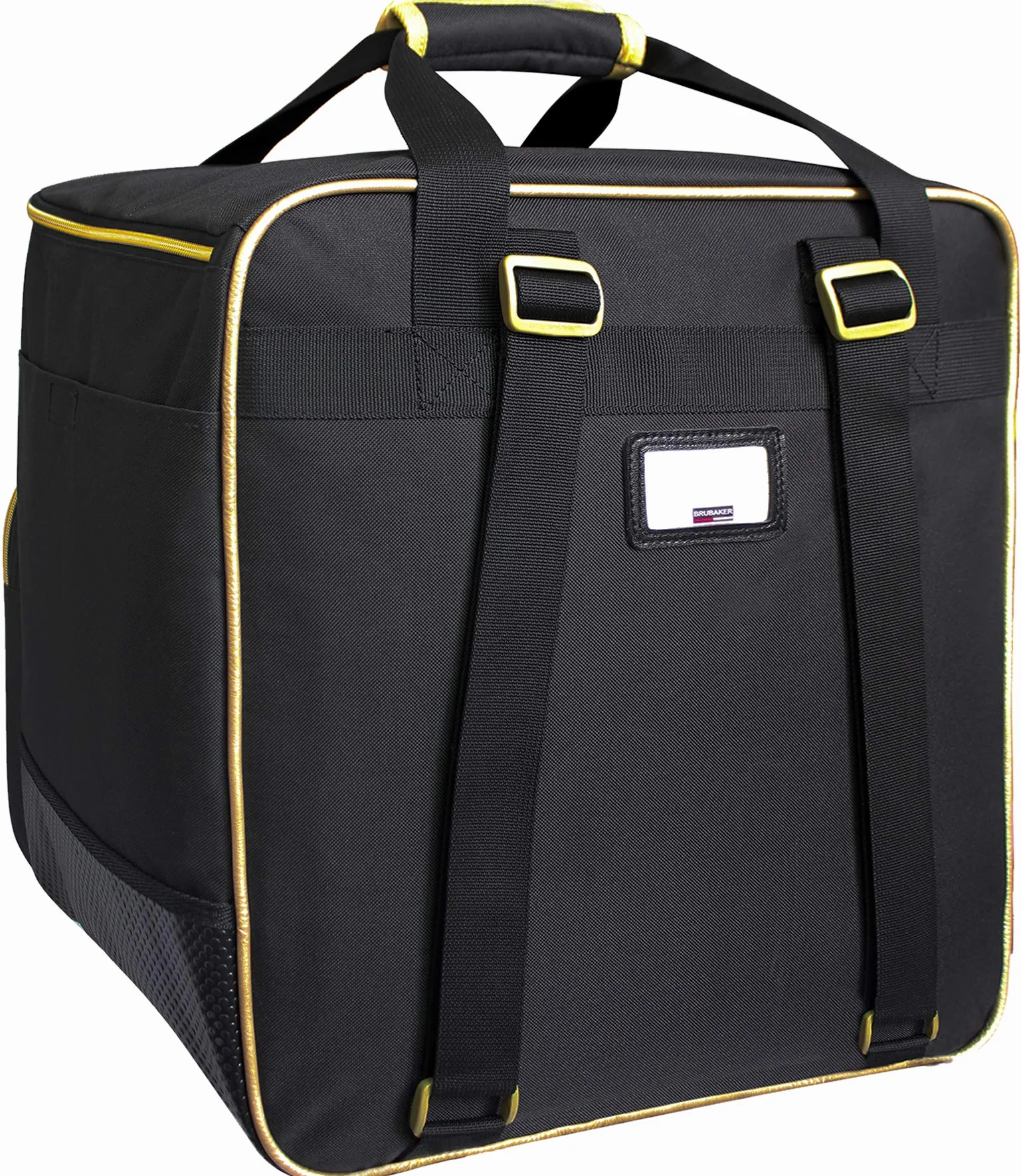 Sac à Chaussures de Ski & Housse à Skis BRUBAKER Saint-Moritz 170 cm ou 190 cm Noir/Doré
