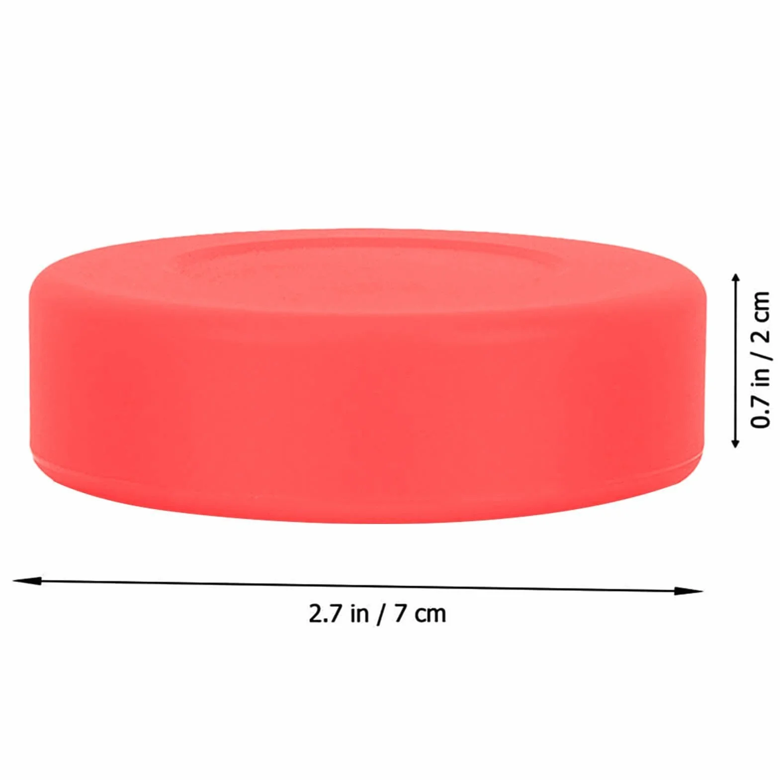 Palets de hockey sur glace PVC caoutchouc 6,9 x 1,8 cm lot de 4 entraînement