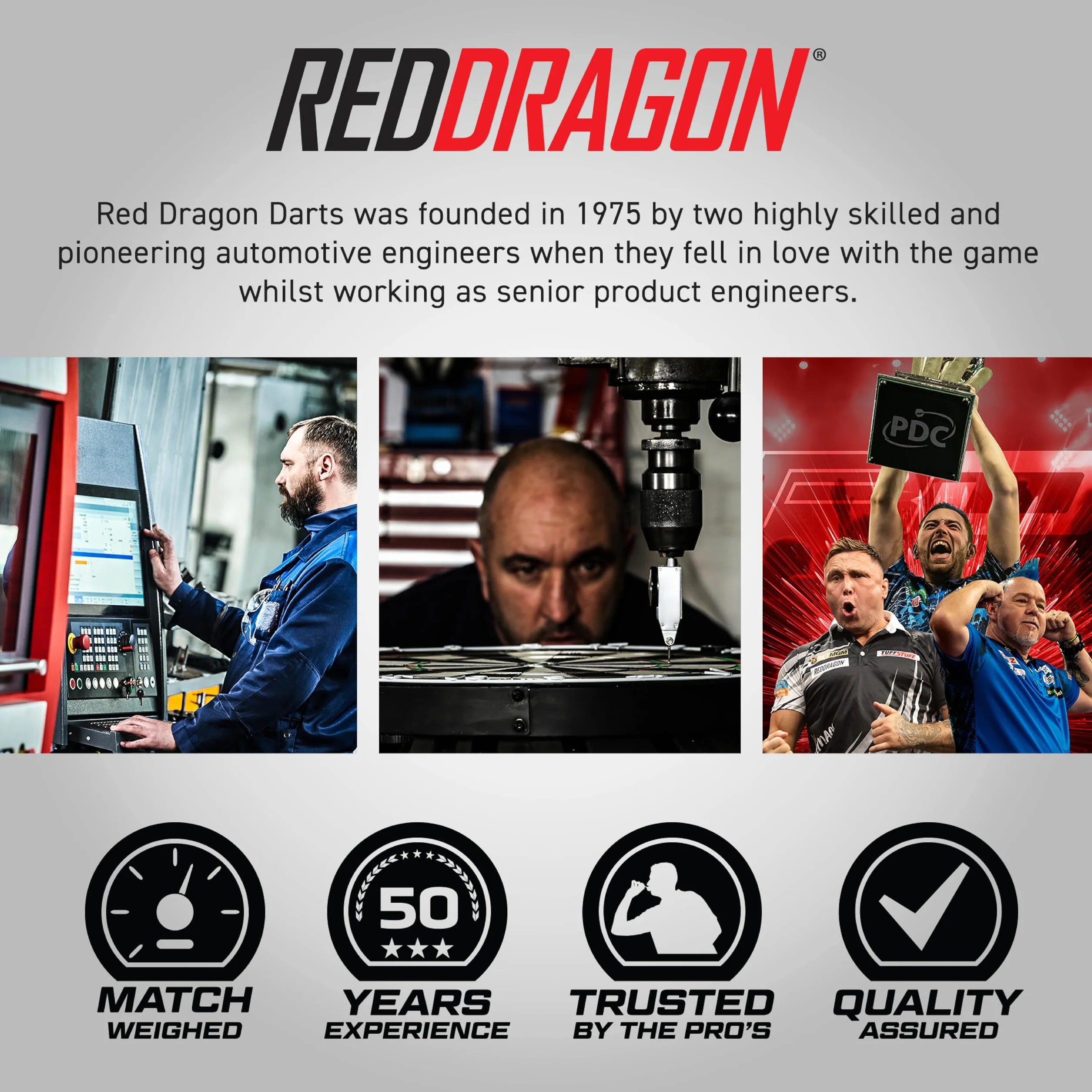 RED DRAGON Raider Series 23g Jeu de fléchettes à Pointe en Acier Tungstène avec Volées et Tiges
