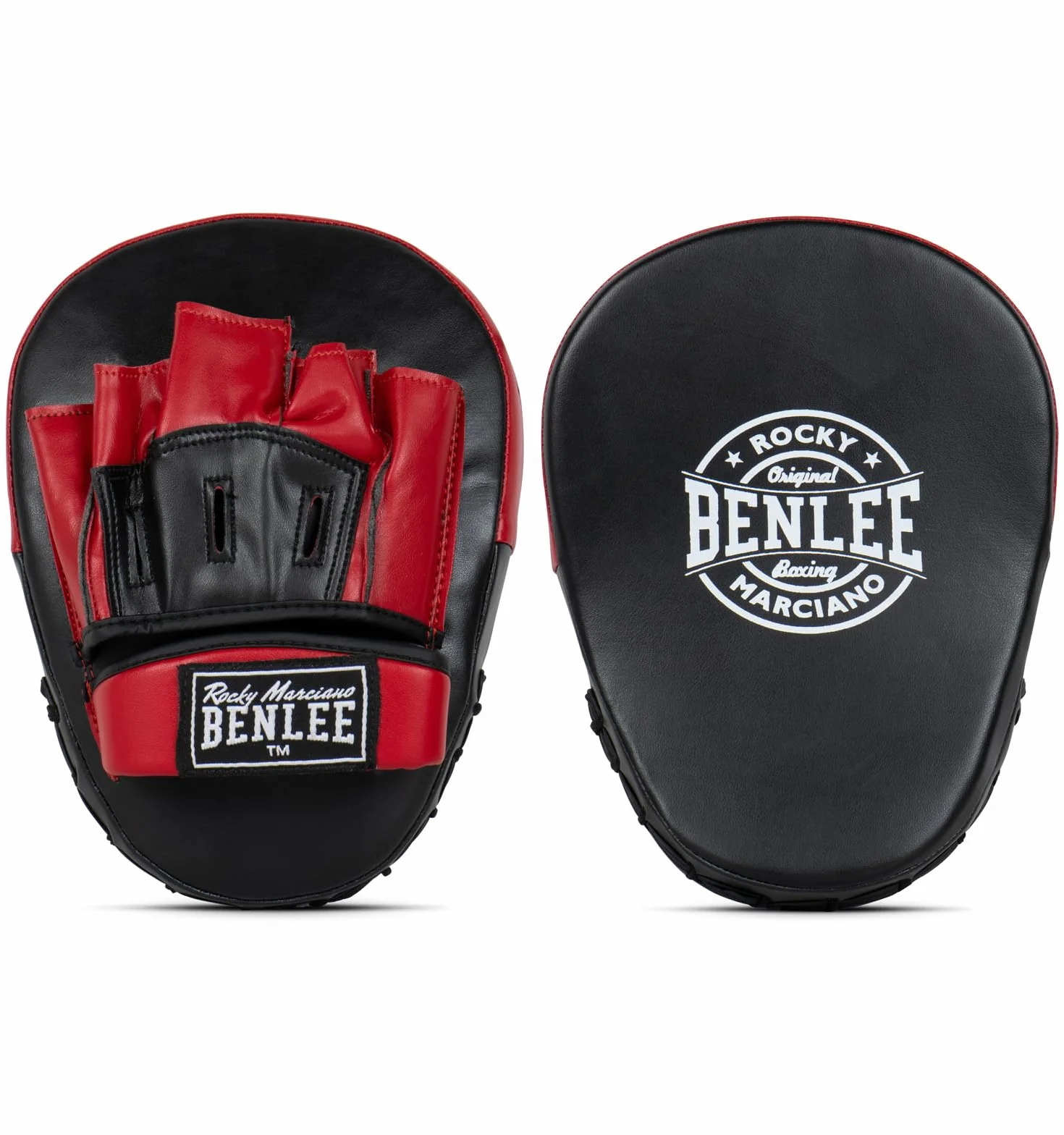 BenLee Punch Mittens Faux Leather Dewey One Size Black/Red
