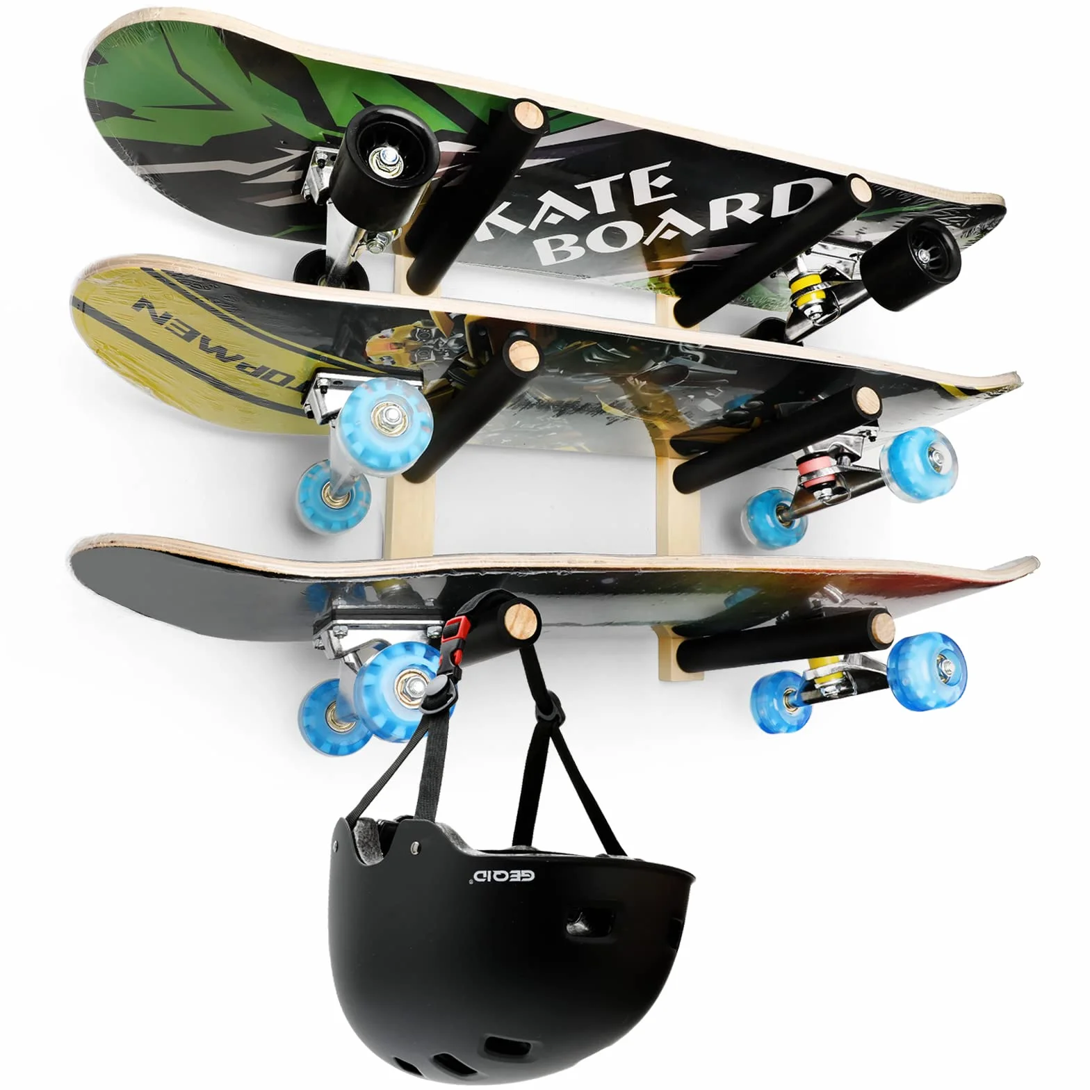 Étagère de rangement Trifecta pour skateboard et longboard