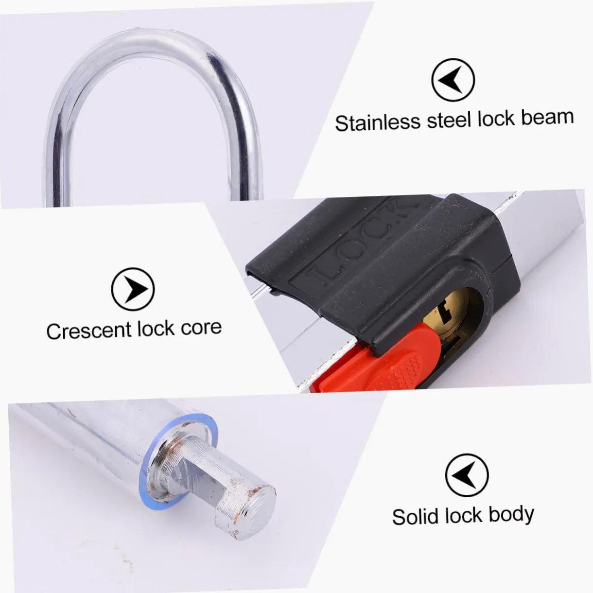 Antivol de Vélo en U, Antivol Moto, Acier Inoxydable, Résistance Hydraulique, Sécurité Renforcée pour Cyclisme et Usage Extérieur