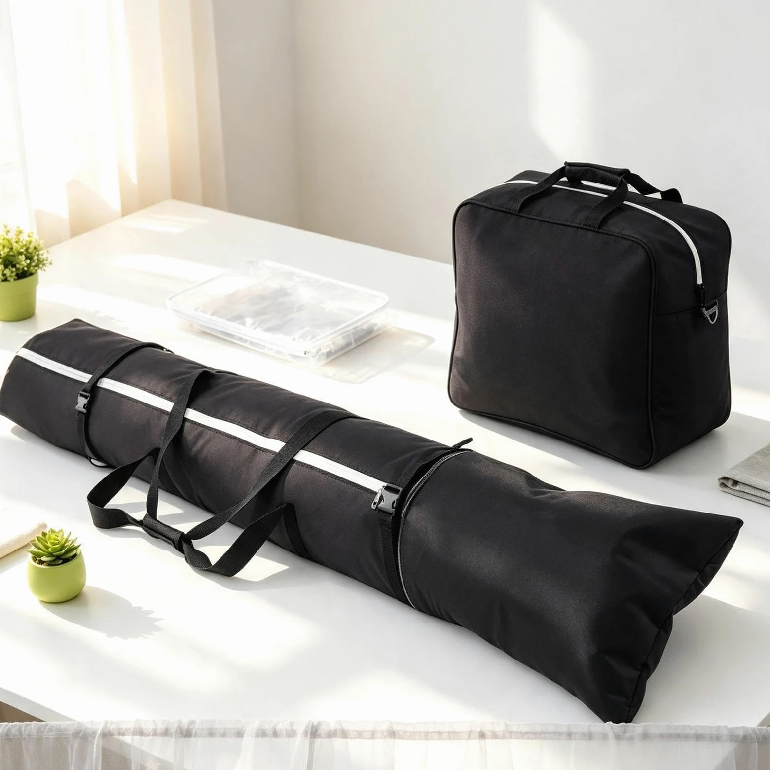 Housse de ski Sac Organisateur Rembourré de Transport en Tissu Oxford | Sac De Ski Pour Passionnés Ados Adultes Protection Chaussures Objets De Contre