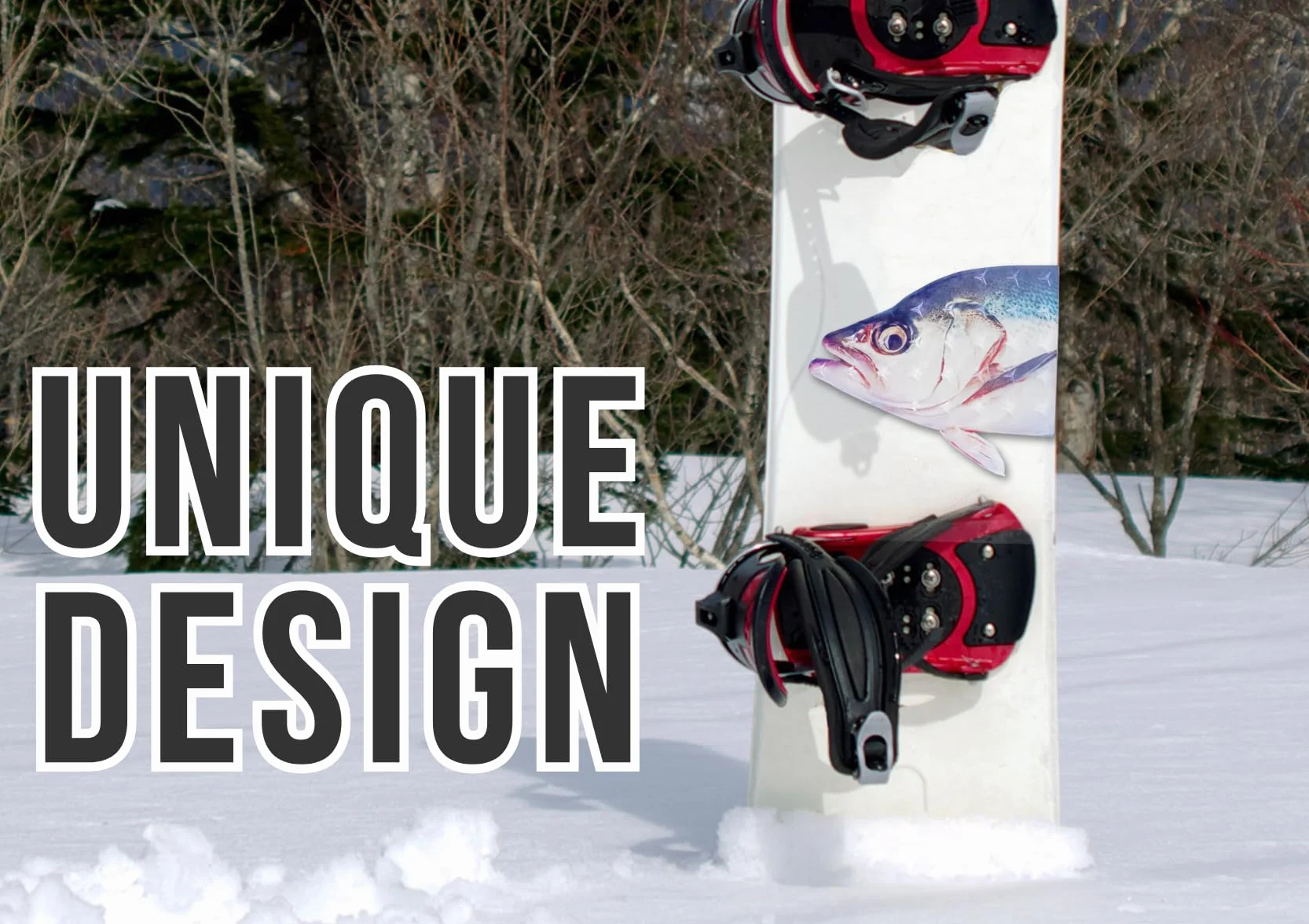 Devembr Snowboard Stomp Pad Funny Fish 3D Bumps Pattern PVC 19,8 x 17 cm
