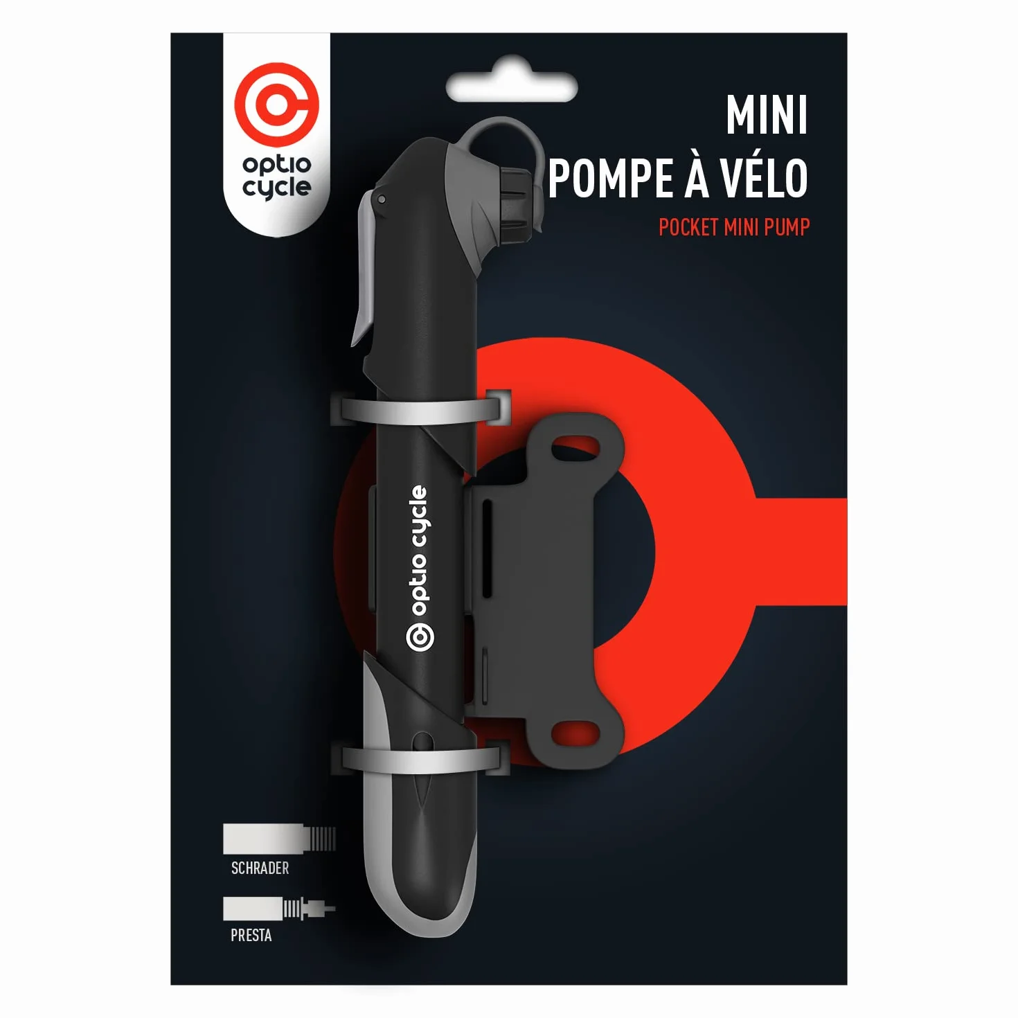 Pompe Velo 120 PSI 8,3 Bar Portable Compacte Manuelle pour Presta et Schrader