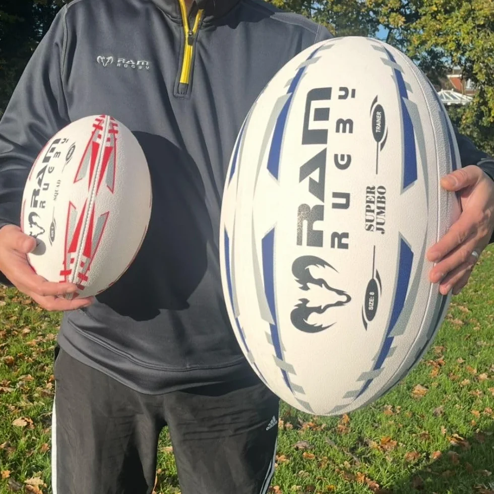 Ram Rugby Super Jumbo Ballon de rugby géant 66 cm pour remises de prix expositions publicités