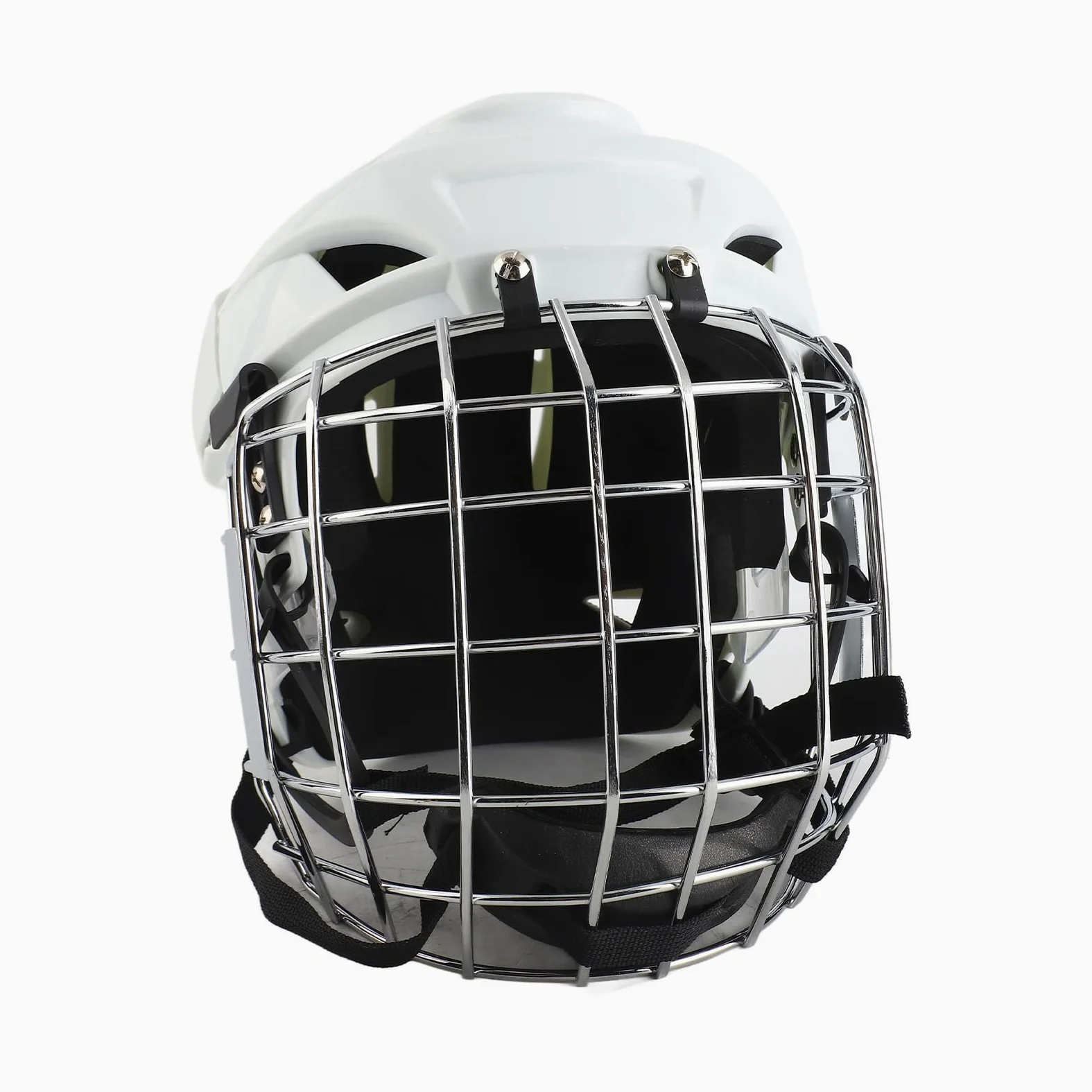 Zunate Casque de Hockey sur Glace pour Jeunes, Combo avec Cage Faciale, Coque de Protection de qualité Supérieure pour Roller Hockey, ABS EVA en Alliage D'aluminium pour Adolescents (M)