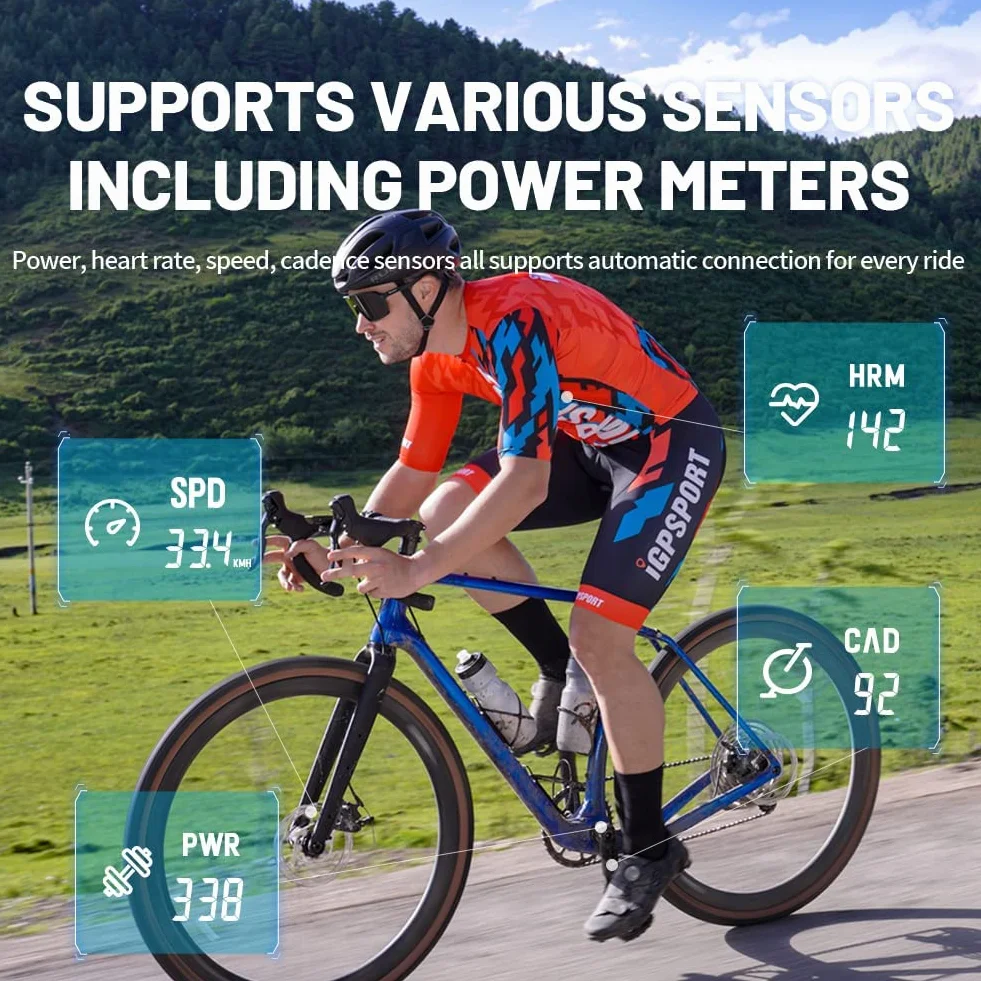 IGPSPORT Ant+ iGS50E Ordinateur de vélo sans fil étanche