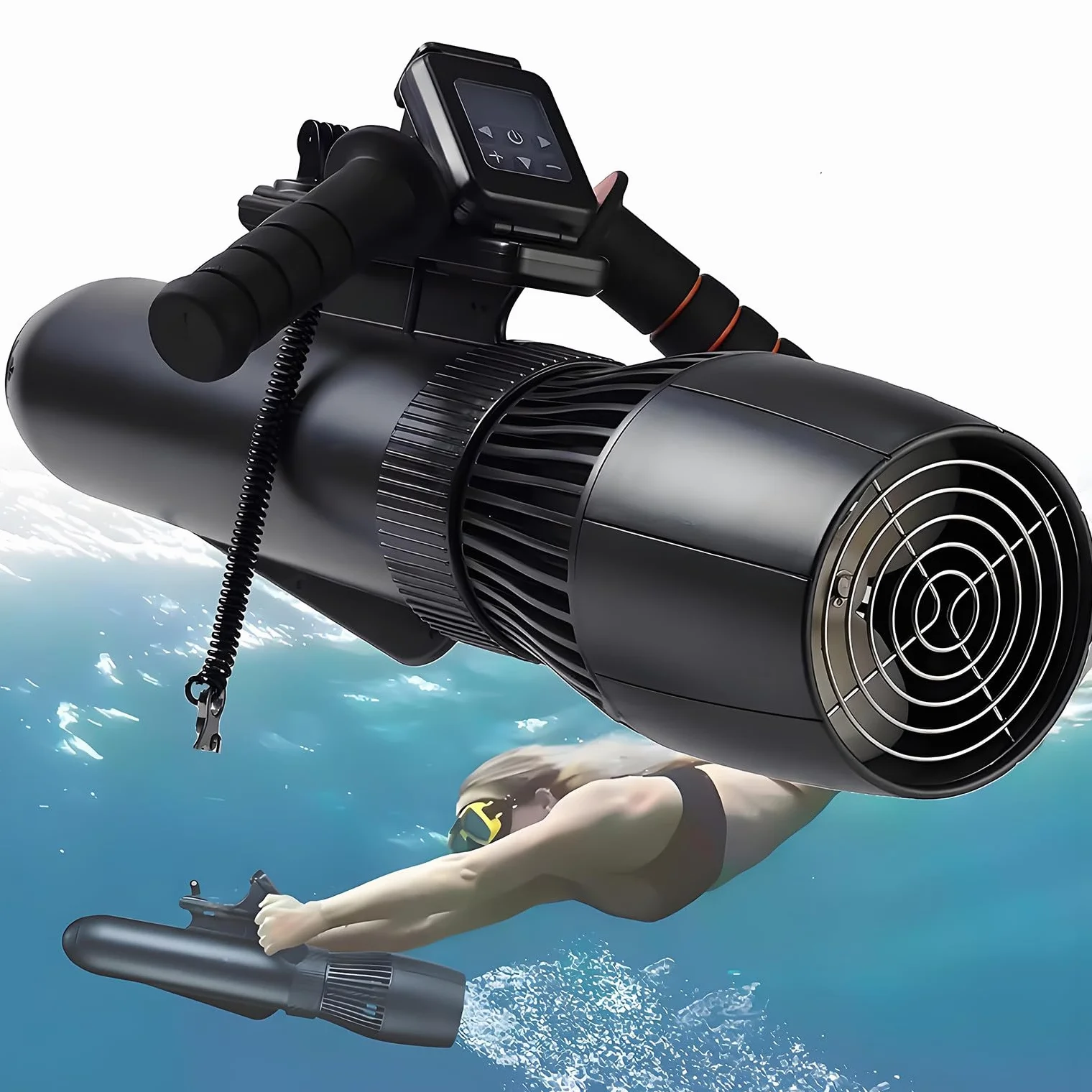 Scooter Sous-Marin électrique 500W 16000mAh 10 km/h Autonomie 50 min Propulseur Nage