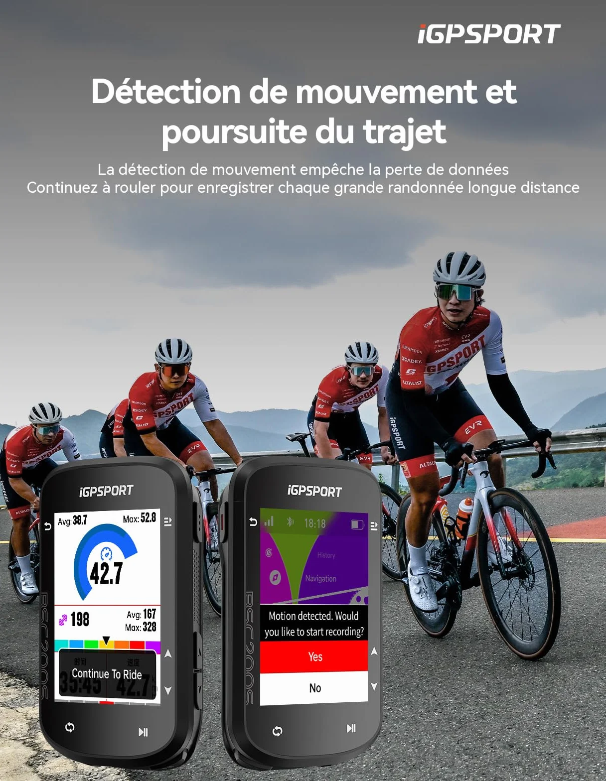 iGPSPORT BSC200S Compteur Velo sans Fil et CAD70 Capteur de Cadence