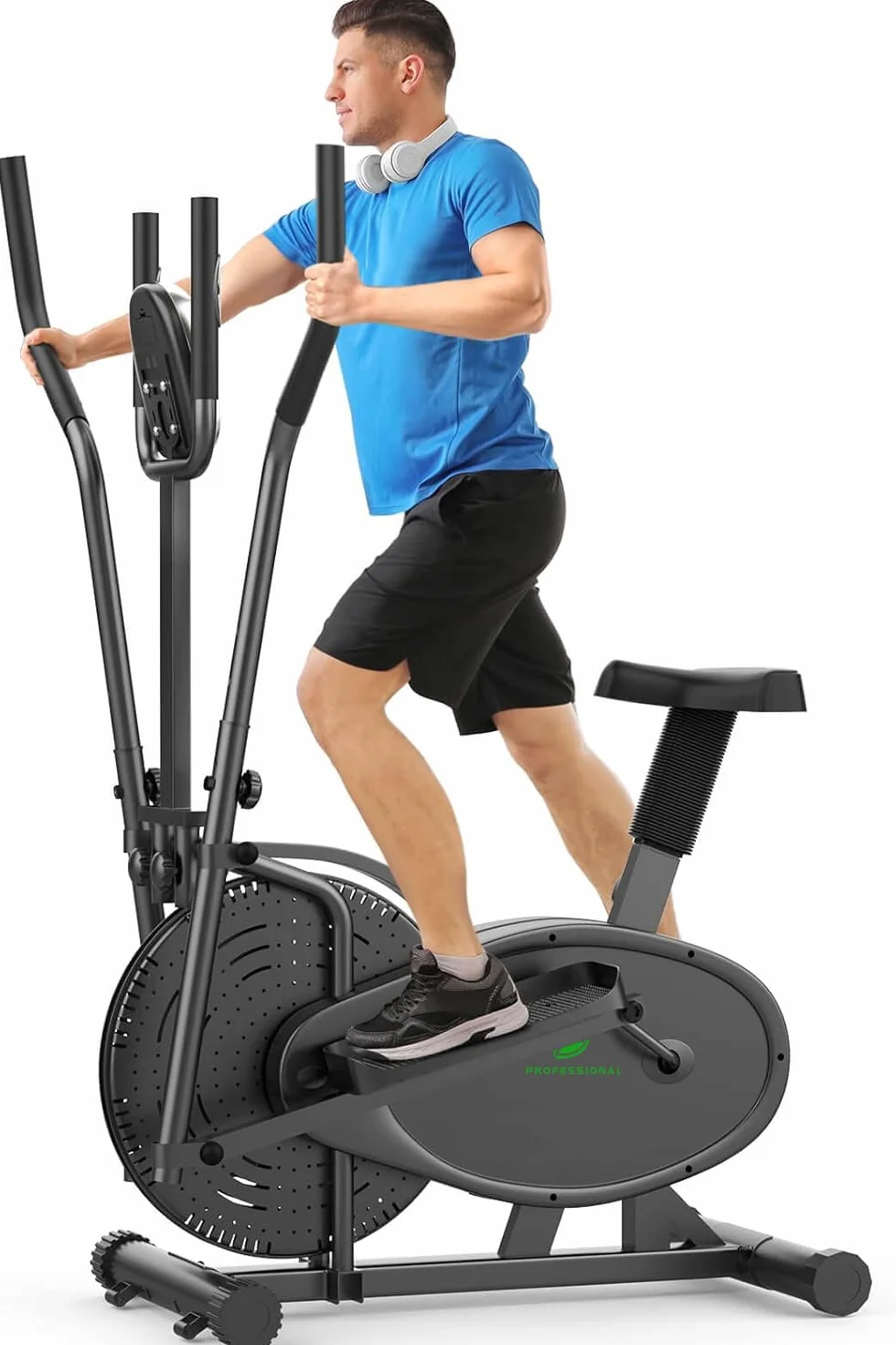 NEEZEE Vélo elliptique pour la maison avec Smart LCD Monitor, siège, entraînement fitness