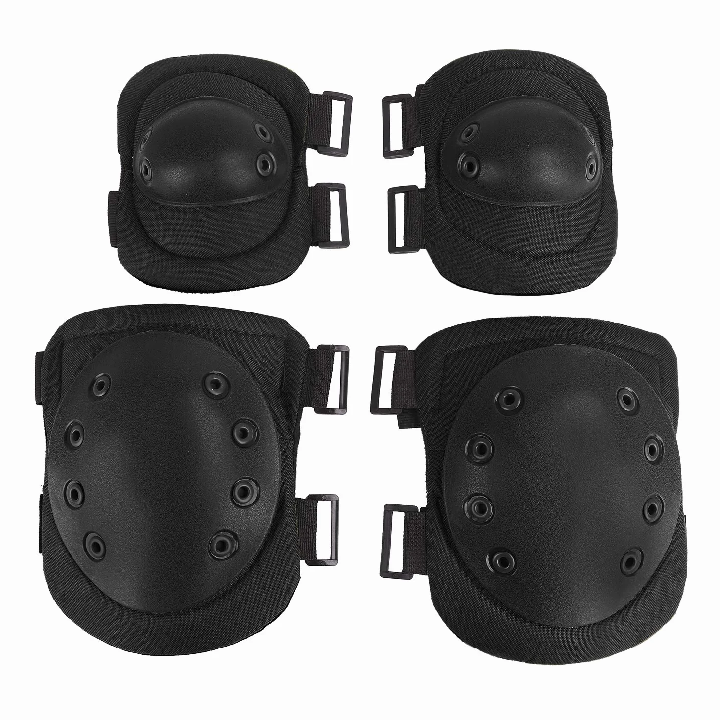 JIAHG Set de Protection Genoux et Coudes Adulte Antichoc Coussinets pour Cyclisme Patinage Planche à Roulettes