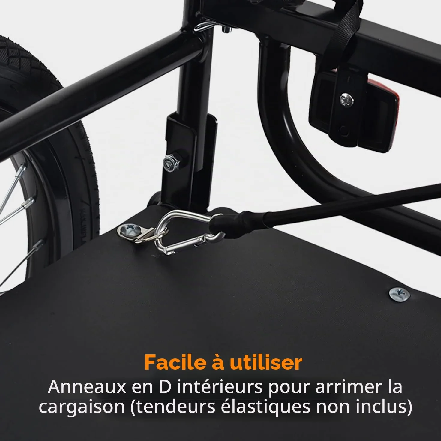 Tiggo City Porter Remorque de vélo pliable 2 en 1 transporteur