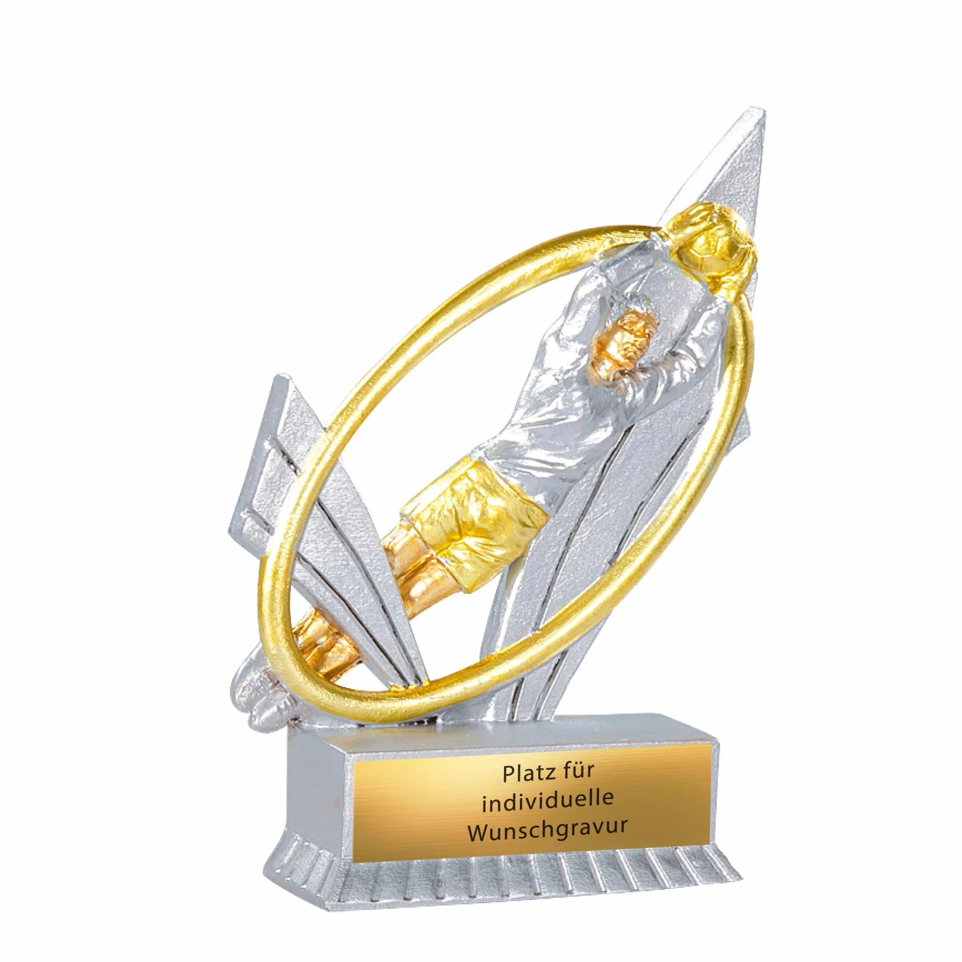 Trophée de gardien de but XS 12 cm · Trophée de football personnalisable avec gravure · Récompense de gardien pour des performances exceptionnelles