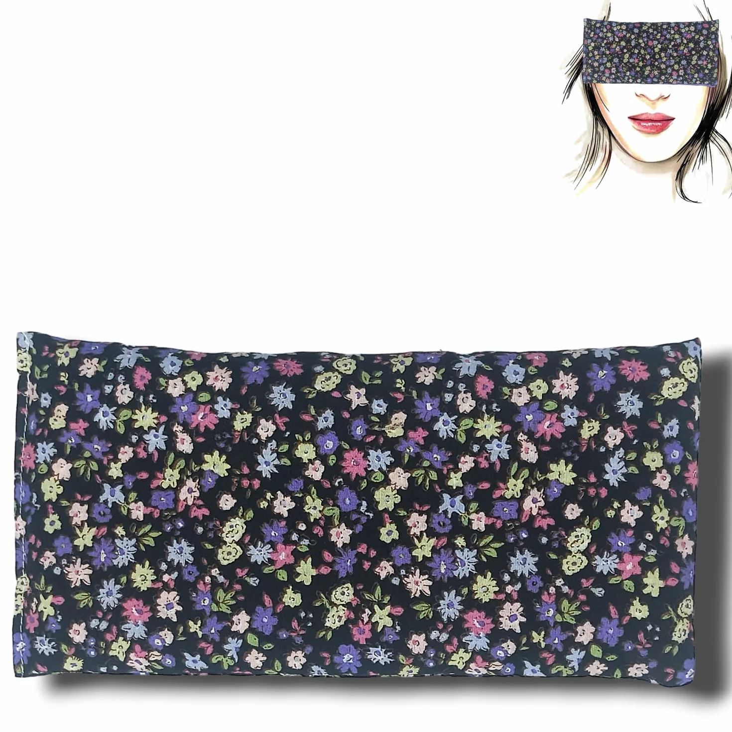 Coussins pour les yeux Pack 3 Lila's 2024 new - Graines de Lavande et de riz - Yoga, méditation, relaxation