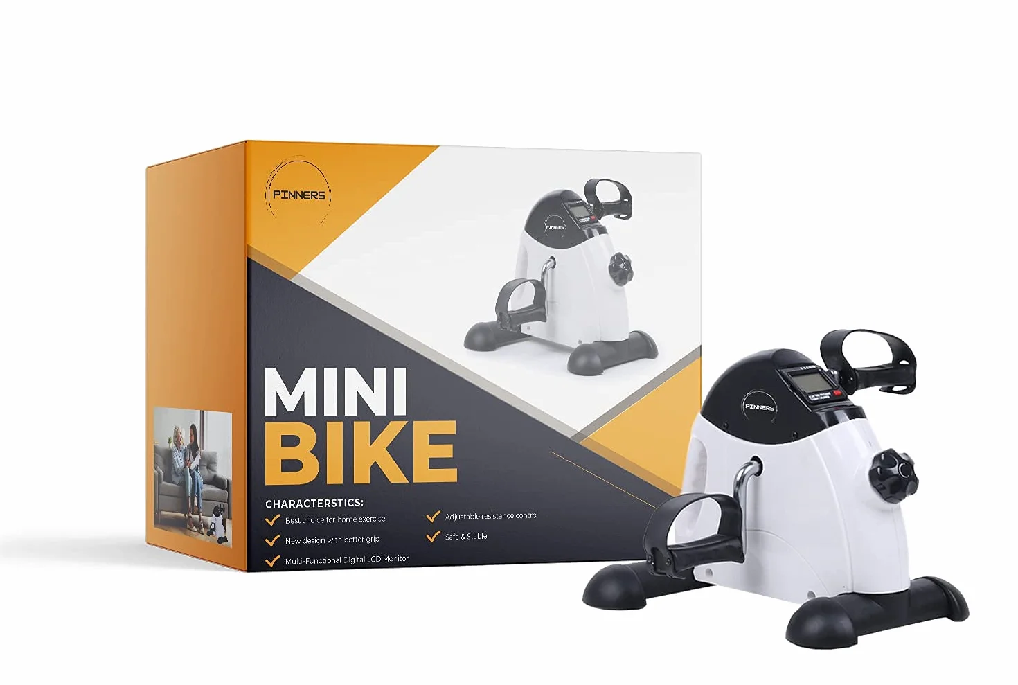 Mini Vélo d'appartement, Pédalage Statique pour Personnes âgées