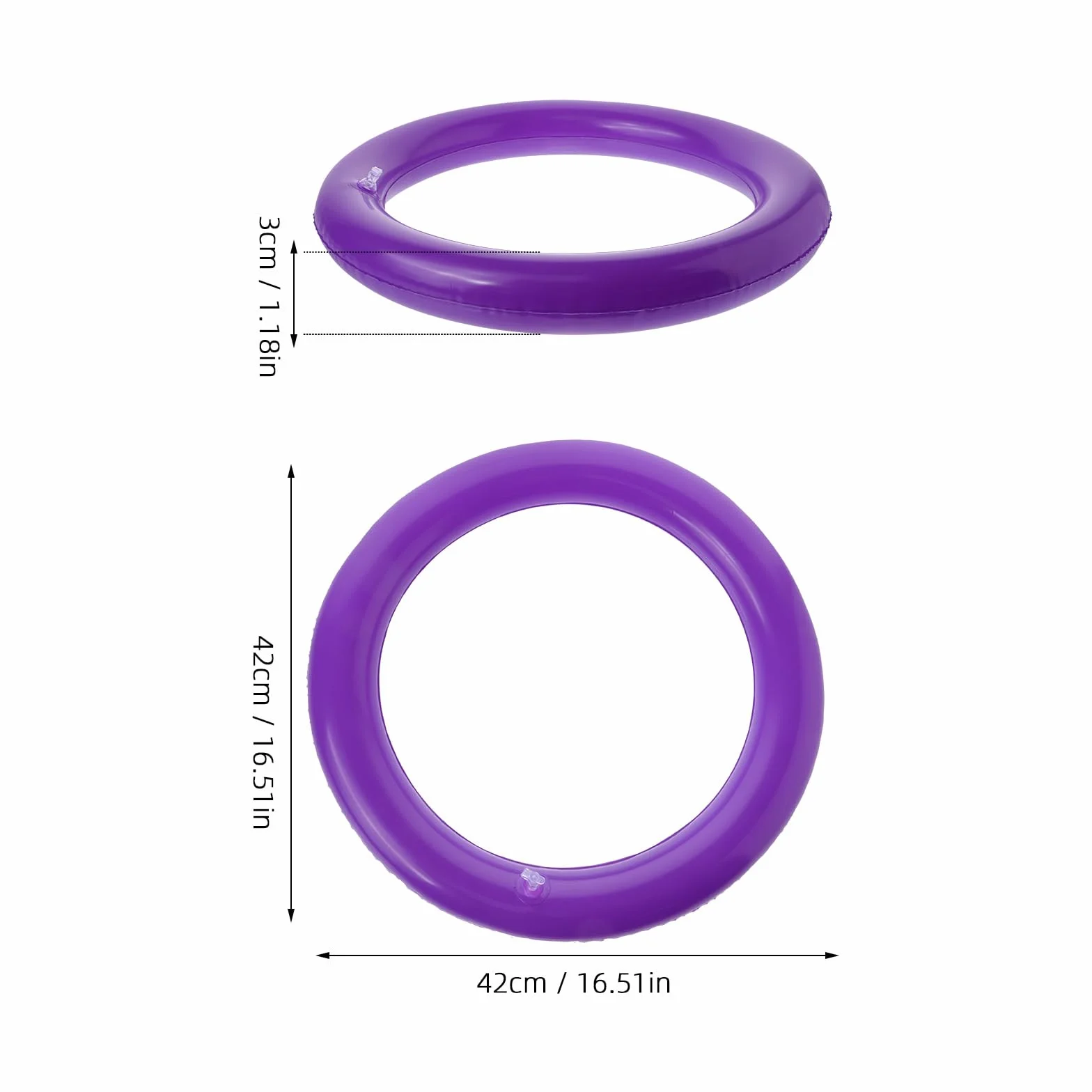 GALPADA Base de Balle de Yoga Gonflable avec Anneau Fixe Rond Support Stable