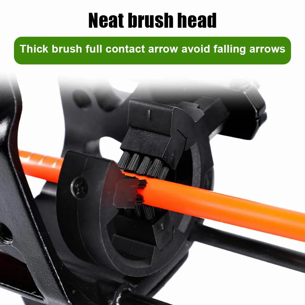 Brosse de Tir à l'arc MiOYOOW, Repose-flèche Réglable pour Arc à Poulies et Recourbé, Accessoires Chasse