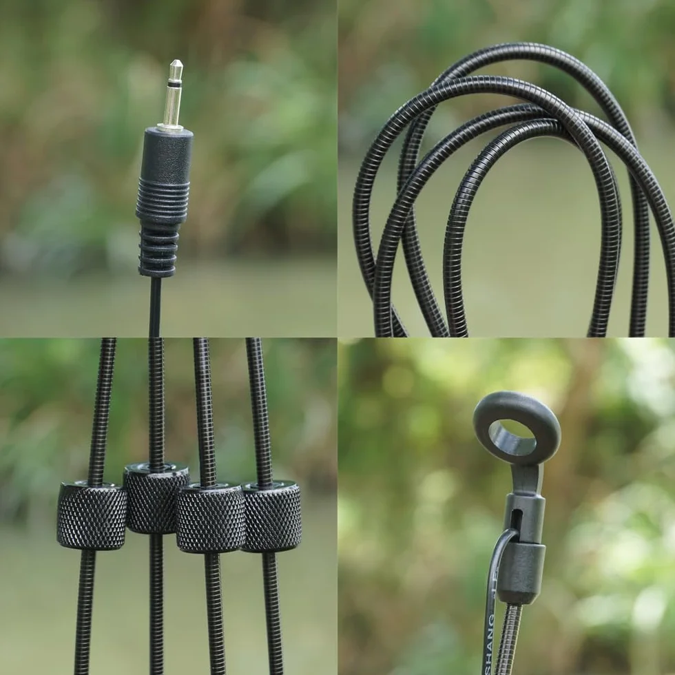 Swinger pêche carpe LED 2,5 mm détachable indicateur touche lot 4