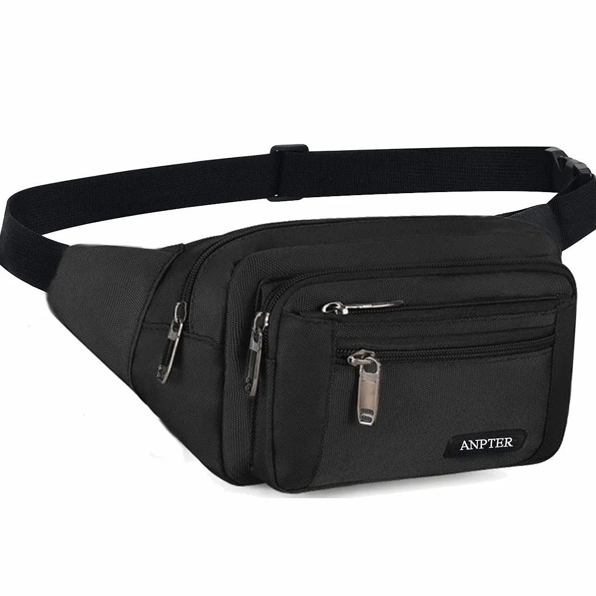 Banane Homme Femme Randonnée Sacoche Bandoulière Ceinture Outdoor Sport Waist Pack Noir