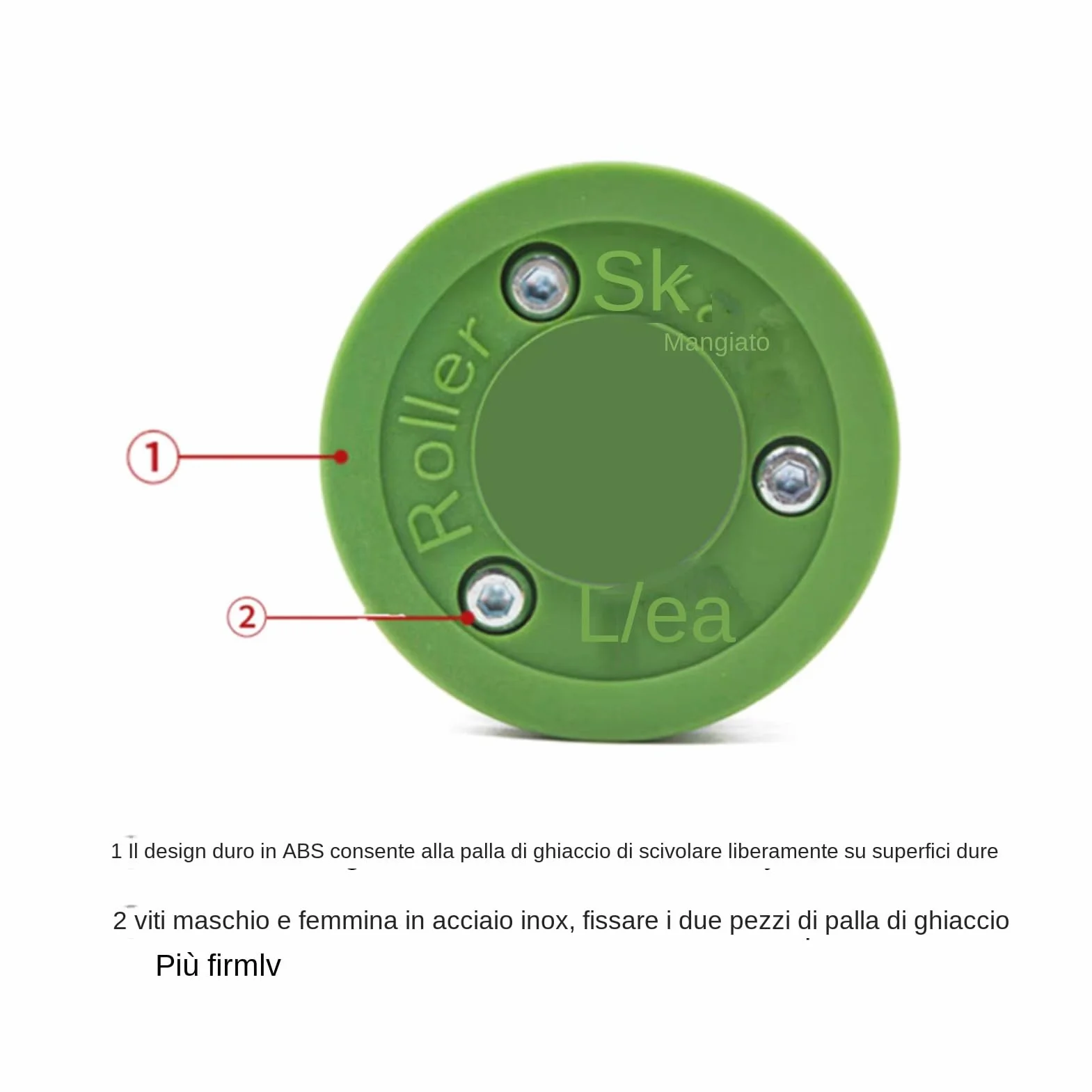 Puck Hockey Inline Street Loi Pierre - Disque en acier inoxydable, équipement sportif à rouleaux extérieur