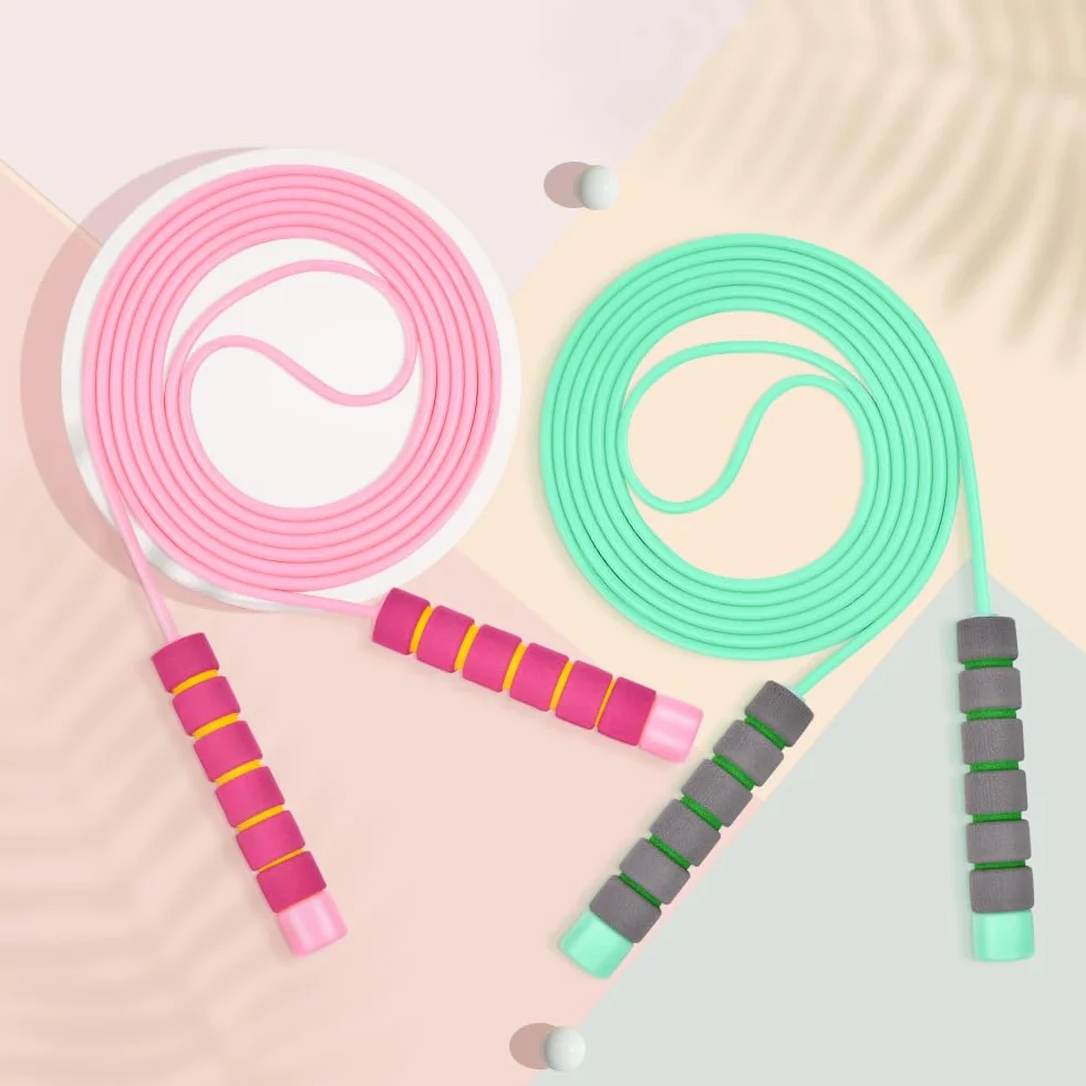 Flintronic Corde à Sauter Enfant Réglable 2.6M/2.8M Poignées Mousse Fitness
