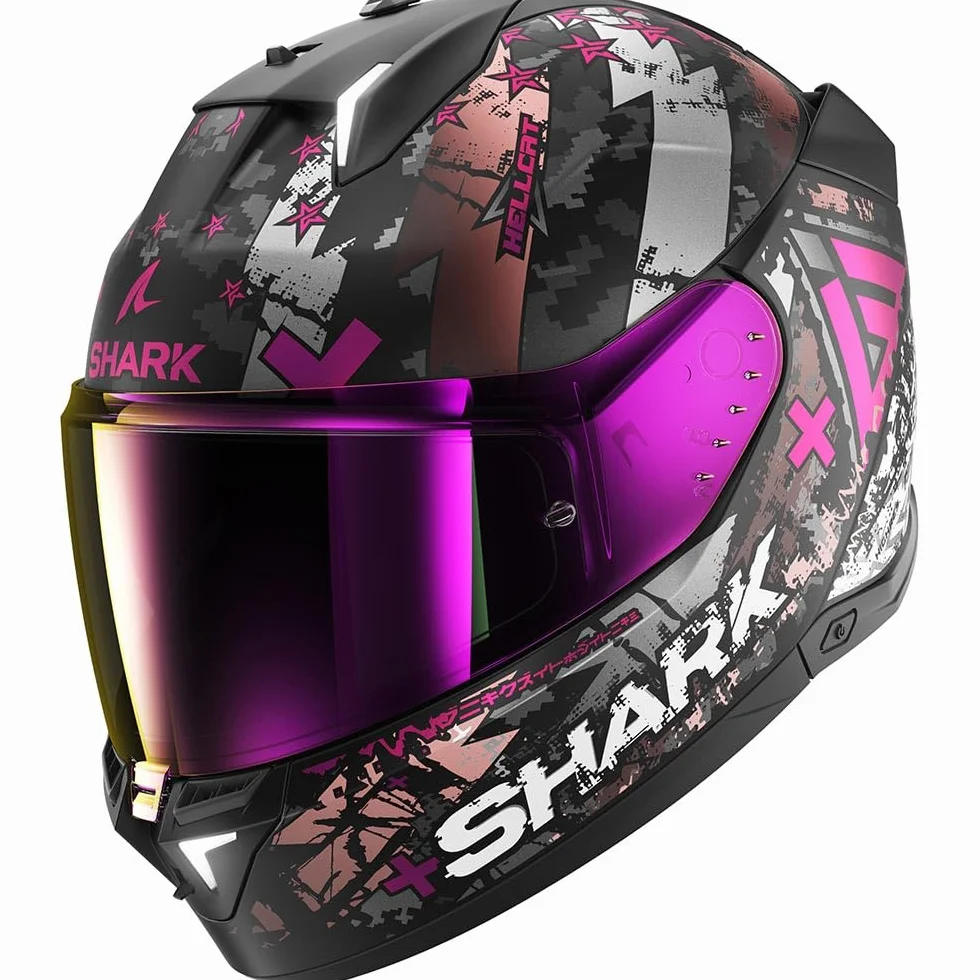 SHARK, Casque Moto intégral SKWAL i3 Hellcat Noir/Rose, S