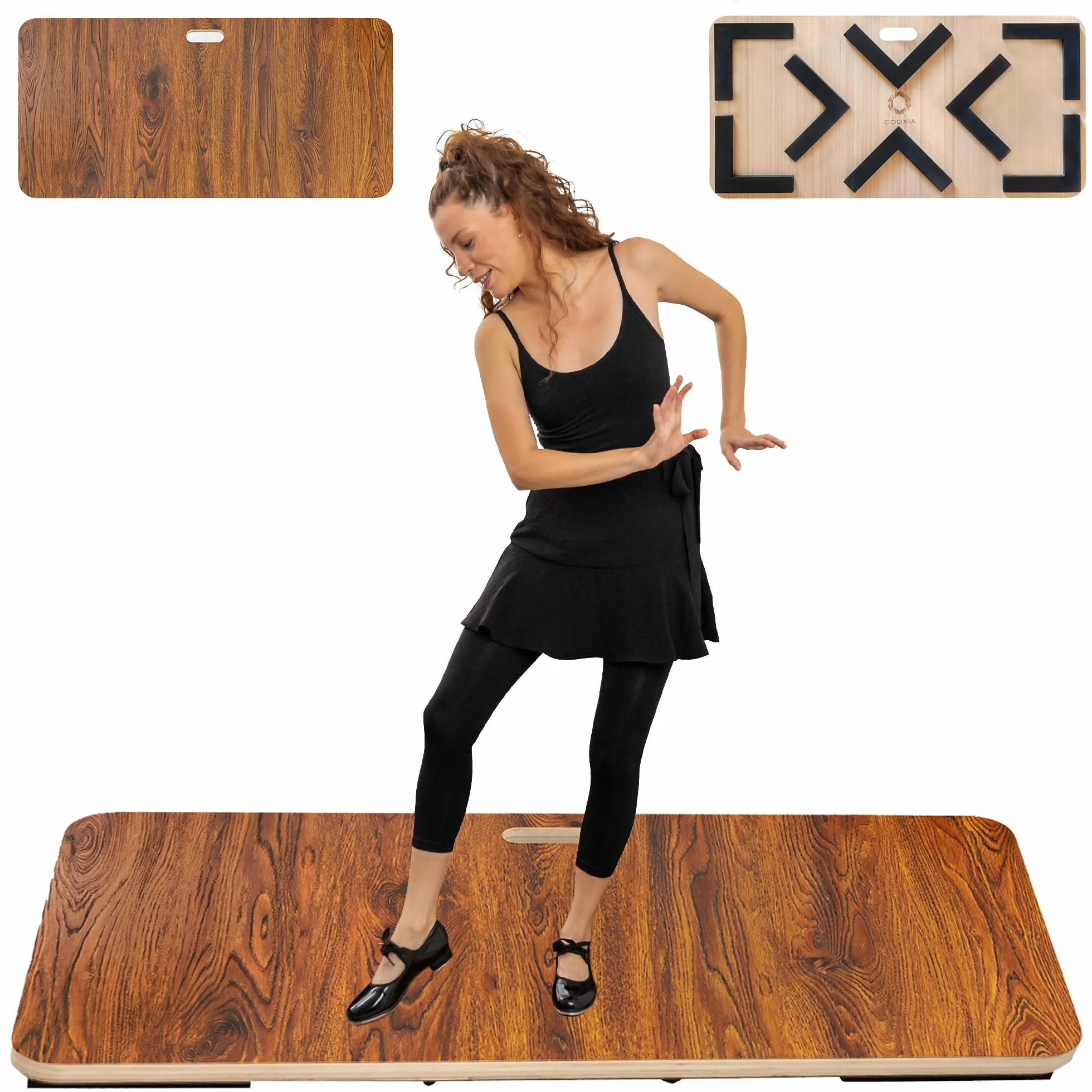 ODOXIA Planche de Claquettes pour Danse Portable Toute Surface Coussiné