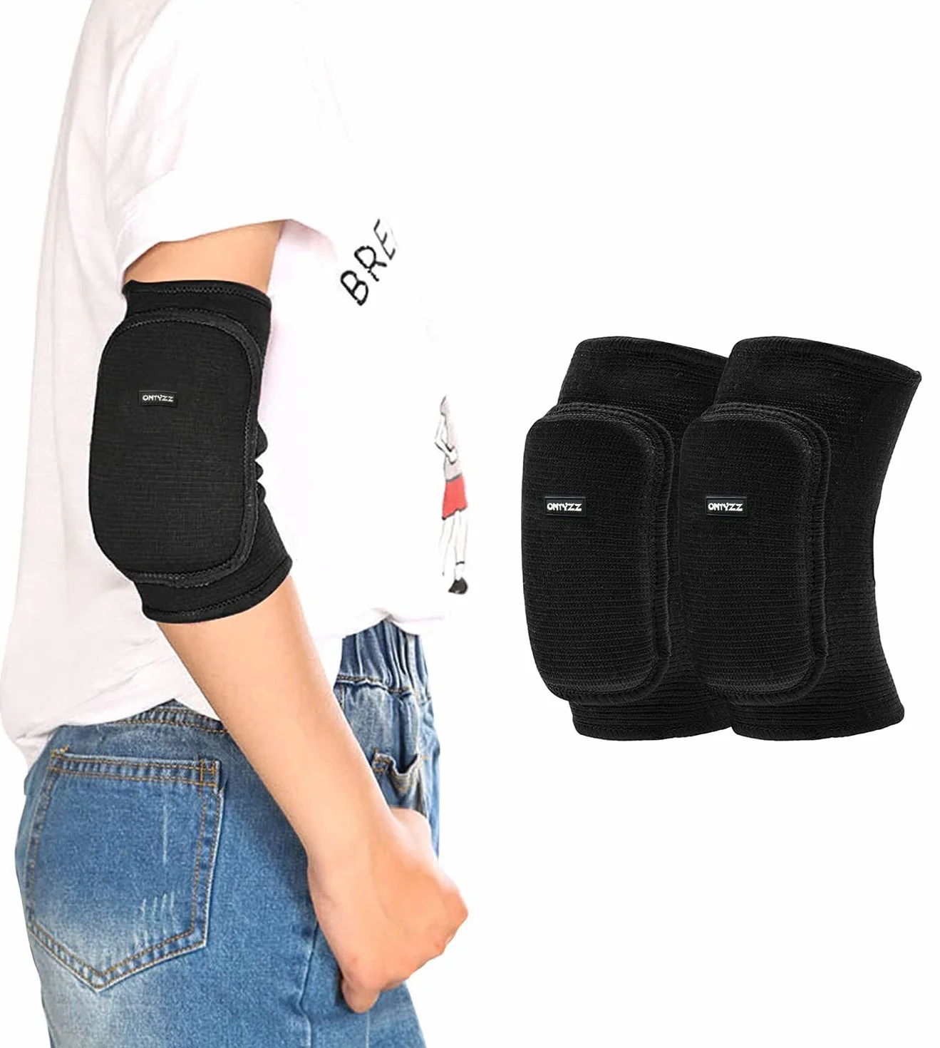 ONTYZZ Coudières 1 Paire Enfants Coude Protections de Soutien Étanche Coude Brace Respirant Coudière Protection pour Coudières Roller Skate Jeux de Plein Air et Sports