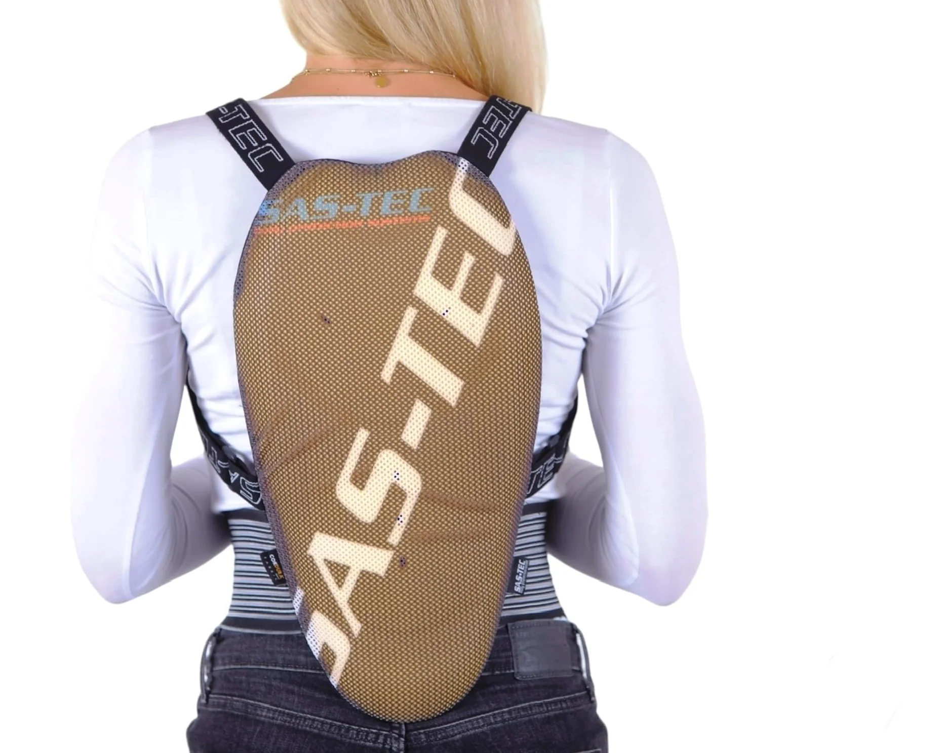 TLA Protection Dorsale SAS-TEC Niveau 2, Protection Dorsale Unisexe hoome et Femme, Gilet de Protection Dorsale pour Moto, Enduro, Motocross, Quad, Ski, MTB, Equitation, Snowboarding