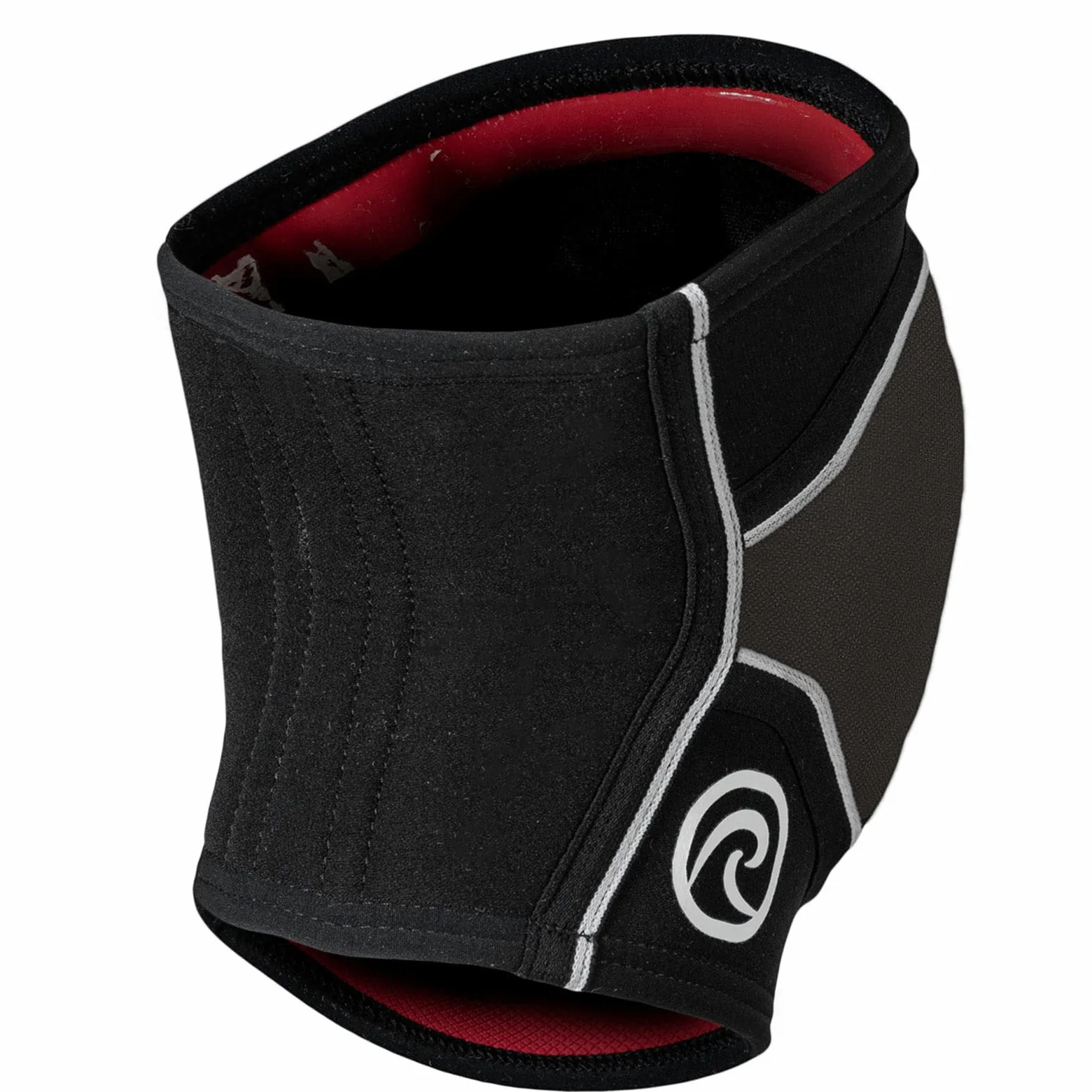 Rehband genouillères en néoprène 7 mm pour femmes et hommes, genouillère antidérapante et ultra-résistante pour volley-ball, handball et sports indoor, Couleur:Noir, Taille:L, Côté:Gauche