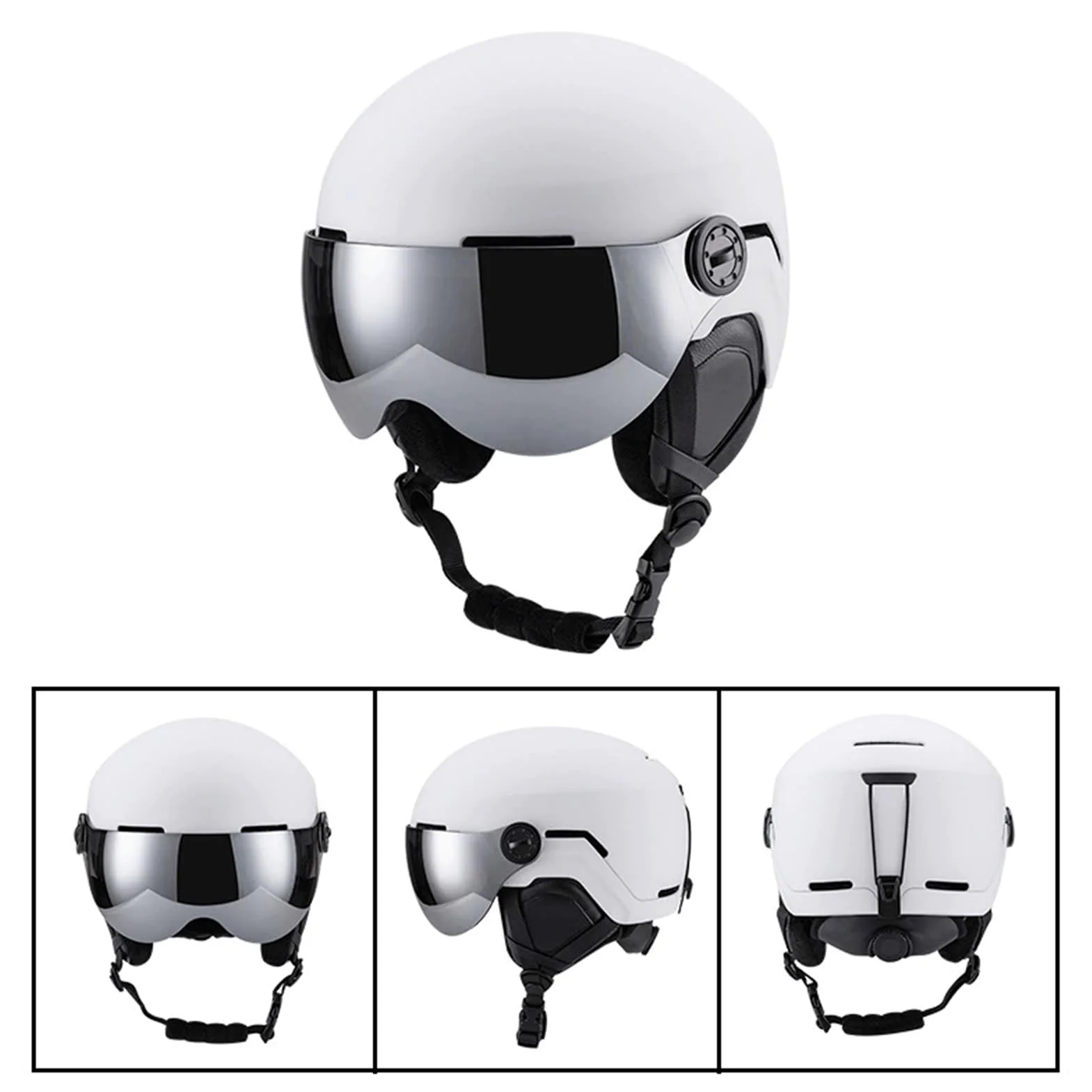 Casque pour le Snowboard,Antichoc Et Thermique Avec Masque | Casque Pour Sports De Neige À Coque Intérieure En Mousse - pour Hommes Femmes Jeunes Adultes Jeunes Skieur Snowboardeur Station Extérieur S