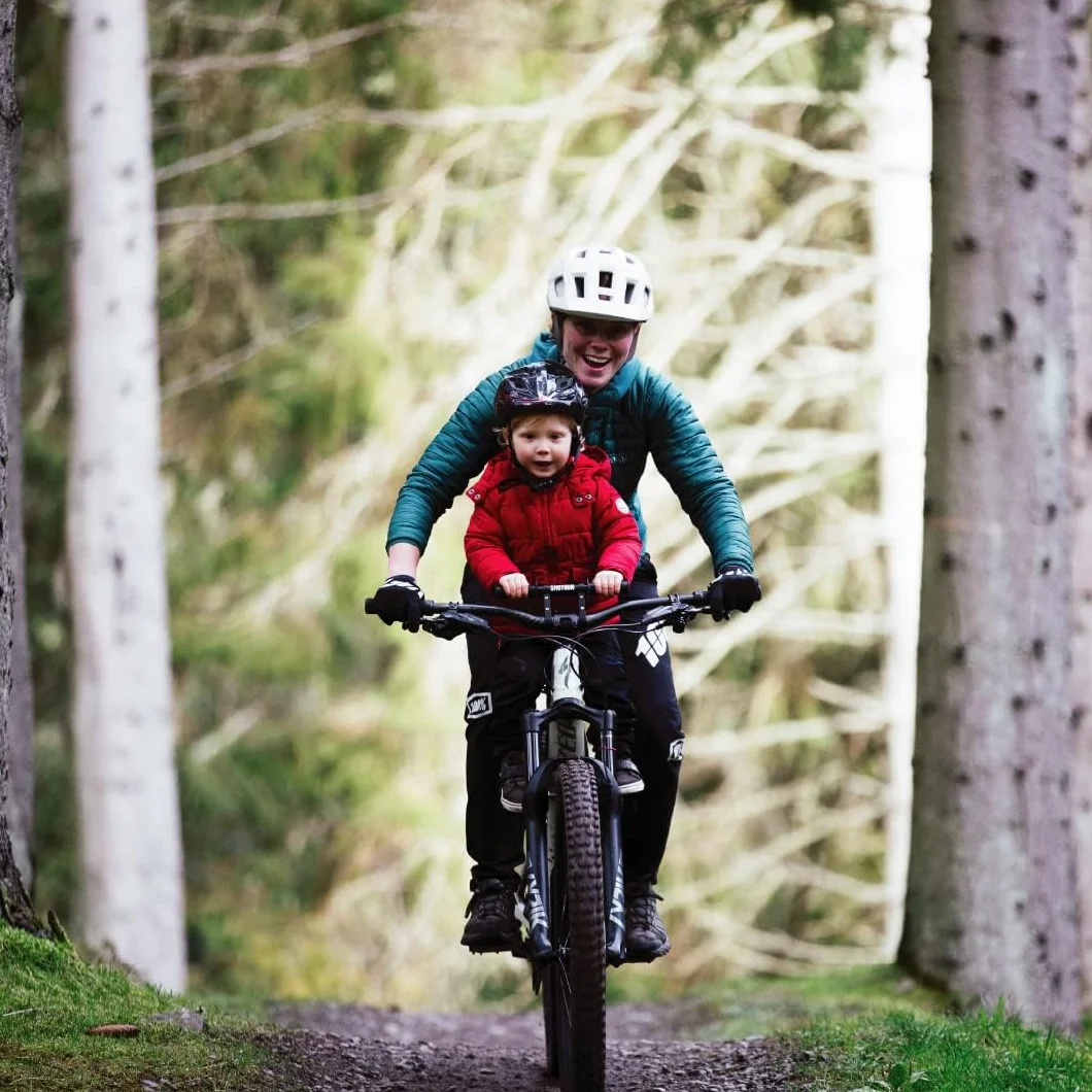 Kids Ride Shotgun – Combo Selle Enfant & Guidon – Montage à l'avant, pour Enfant de 2 à 5 Ans, Compatible avec la Plupart des VTT récents pour Adultes