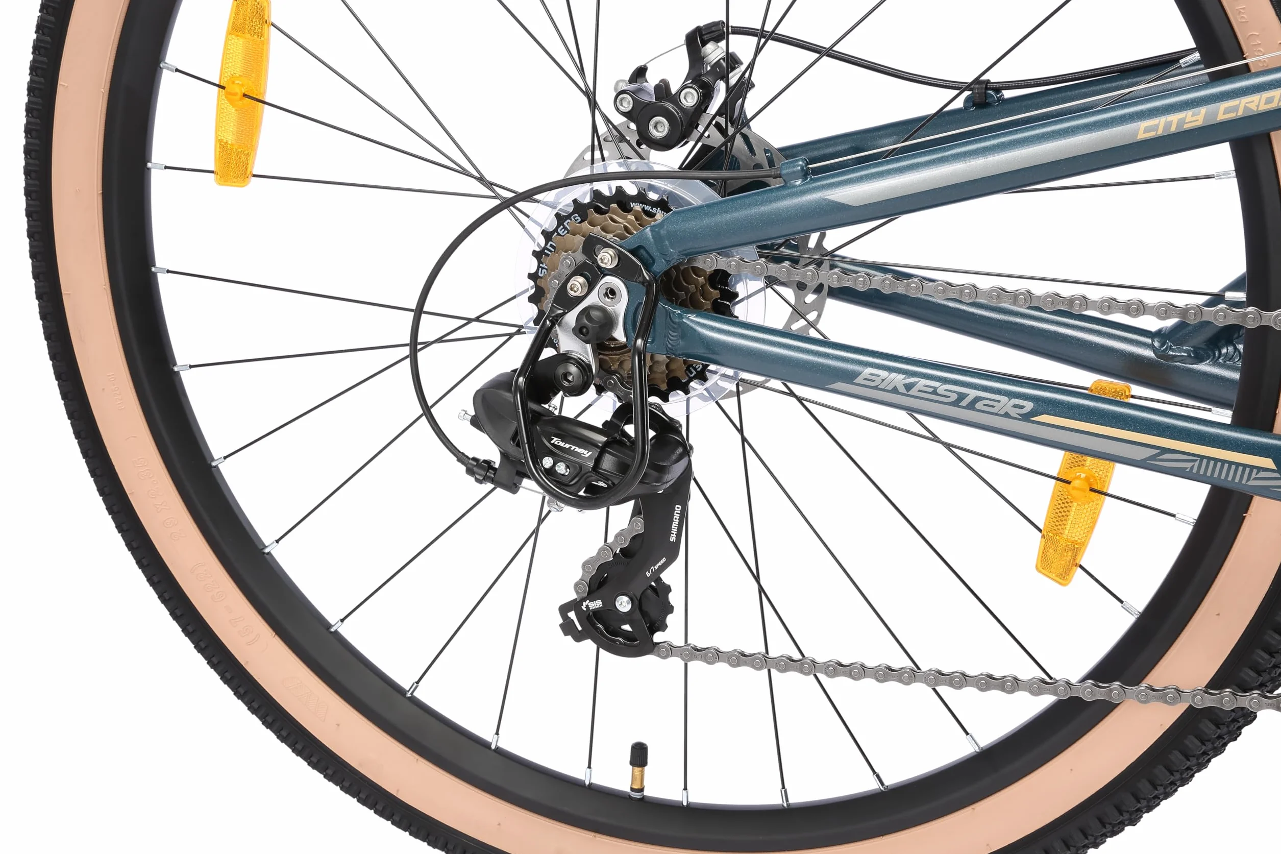 BIKESTAR VTT Aluminium Frein à Disque 21 Vitesses Shimano 26 27.5 29 Pouces Mountainbike Tout Suspension Integral Cadre 16 16.5 17.5 Pouces
