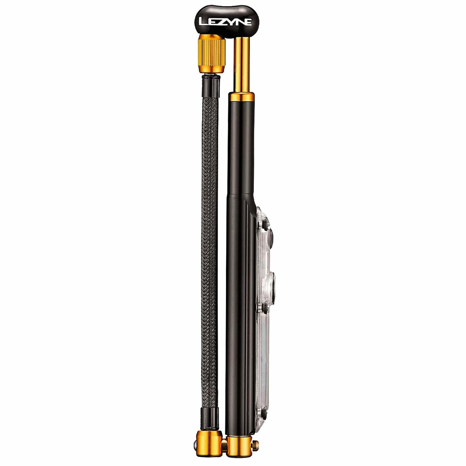 Lezyne Shock Digital Drive Floor Pump 350 Psi, Black/Gold