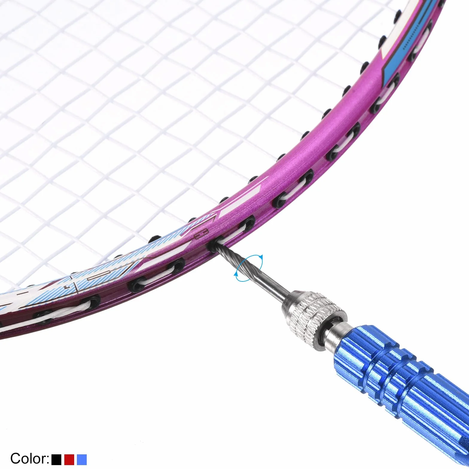 PATIKIL Badminton Œillet Extracteur INOX Acier Raquette Outil Accessoire