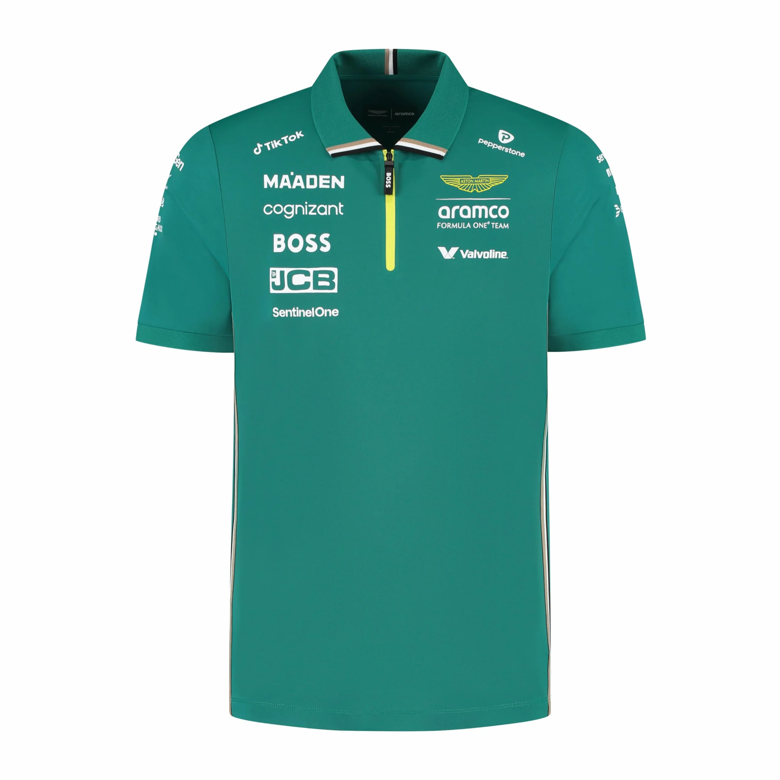 Aston Martin F1 2025 Homme Polo Équipe Vert