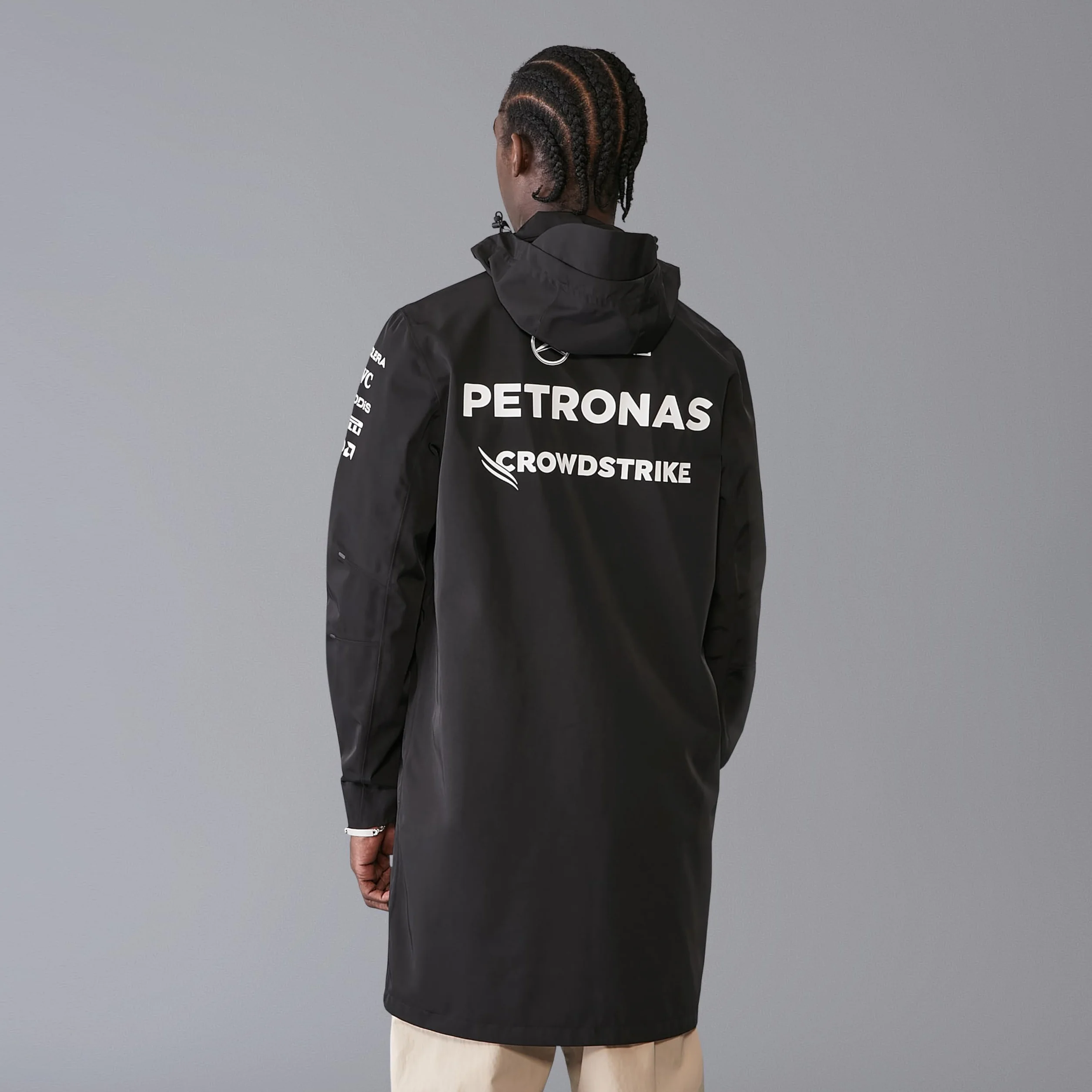 Mercedes AMG Petronas Veste de pluie F1 2024 Team Noir Taille M