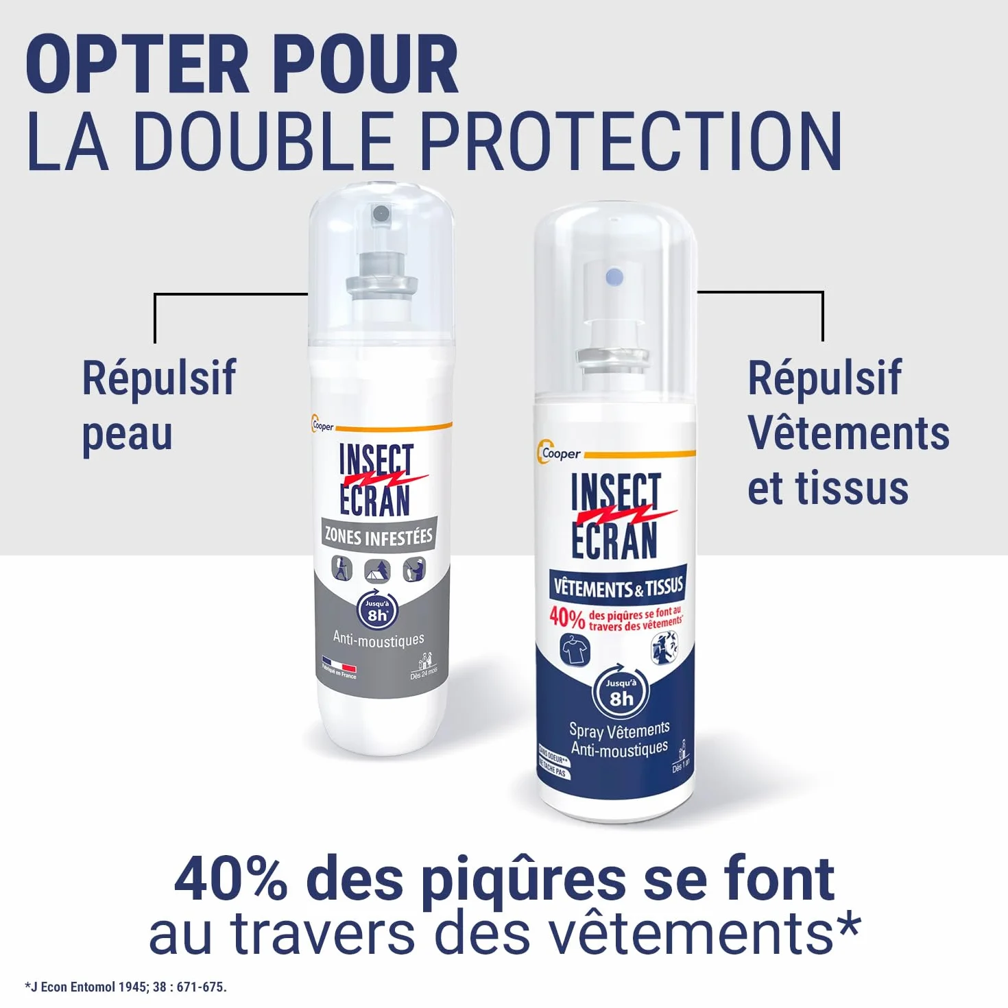 Anti-Moustiques Spray 100ml Protection Vêtements Tissus Fabriqué France
