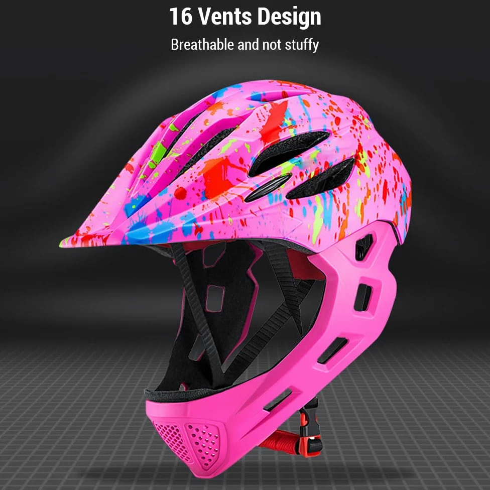 Casque de vélo réglable et respirant pour enfants avec lumière LED