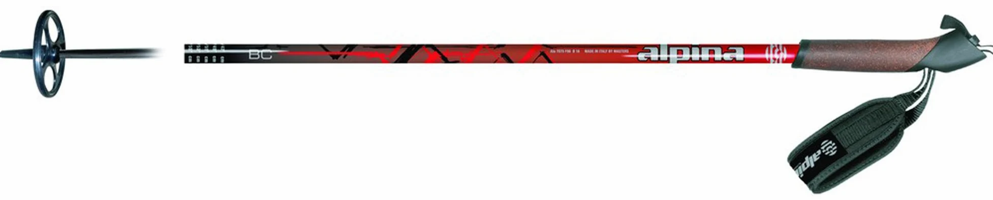 Alpina Sports ASC BC de bâtons de Ski de Fond, 650712-170, Noir, âge 12-13 Ans