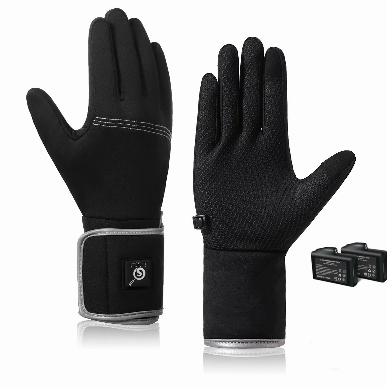 BARCHI Gants Chauffants pour Hommes et Femmes,Gants Chauffants Rechargeables,Chauffe-Mains électriques,Aadaptés à la Conduite en Hiver,au Cyclisme,au Ski,à la Course à Pied,au Travail,etc.